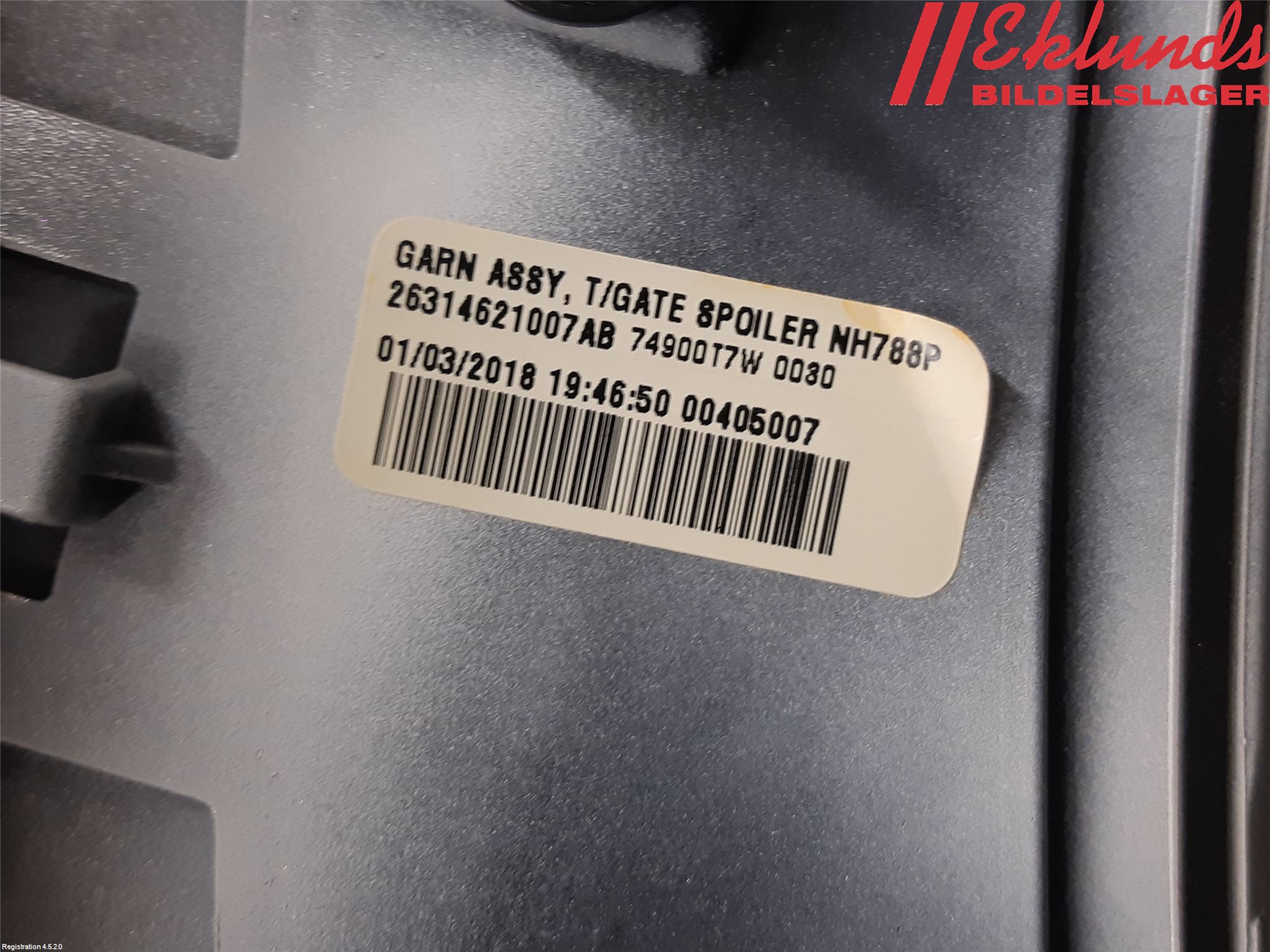 Honda HR-V 15-21 Spoiler Baklucka