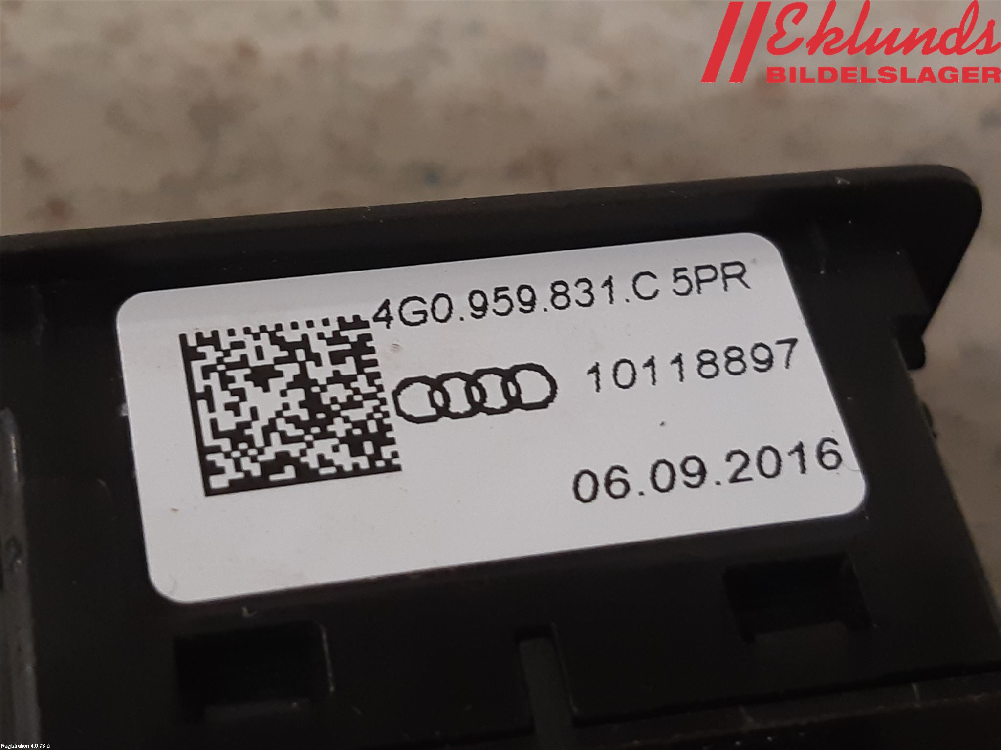 Audi Q2/SQ2 17- Strömställare Baklucka
