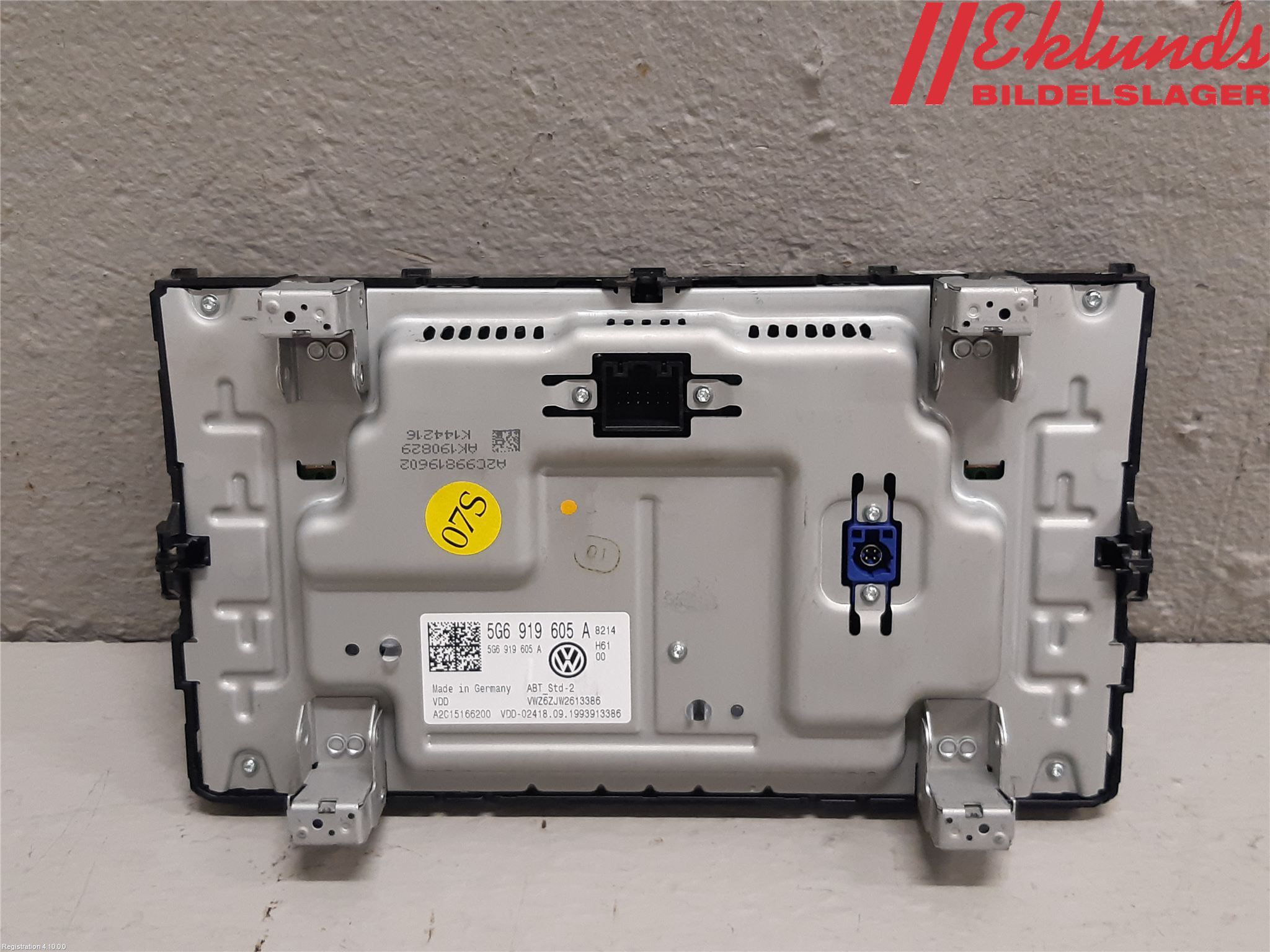 Volkswagen VW GOLF / E-GOLF VII 13-20 Cd Radio - Multimediapanel