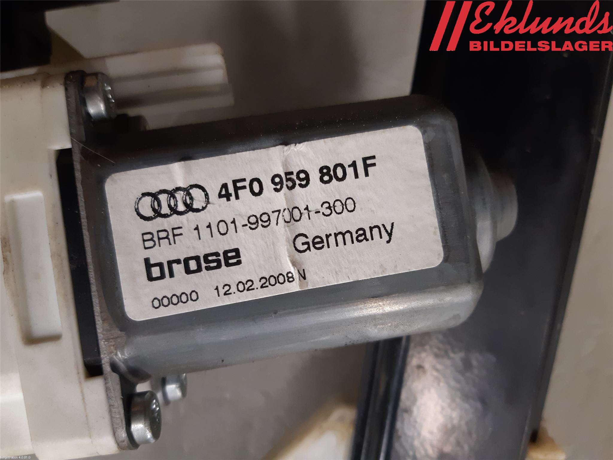 Audi A6/S6     05-11 Fönsterhiss El Kompl