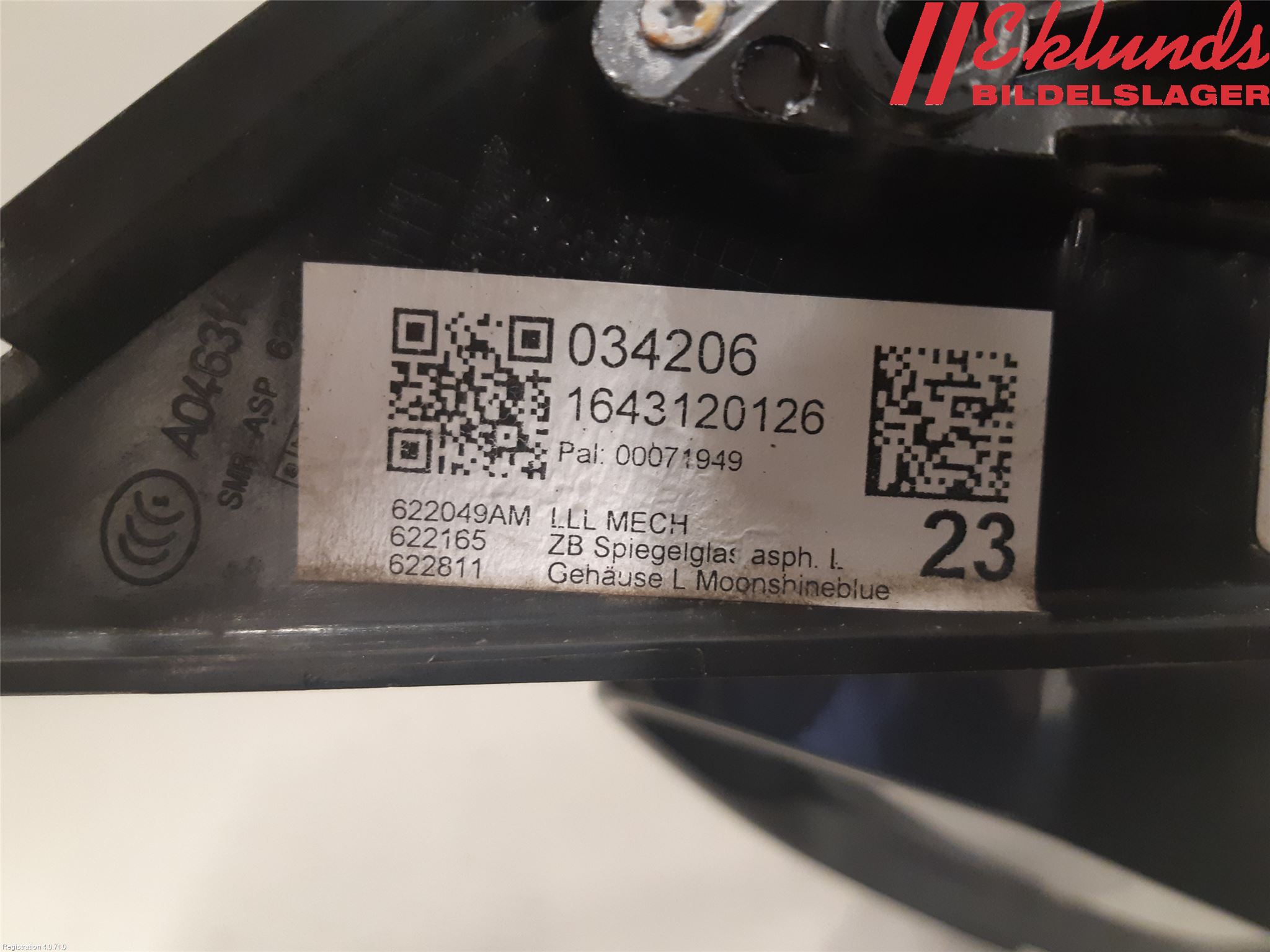 Audi A6 ALLROAD 12-18 Spegel Yttre El Vä