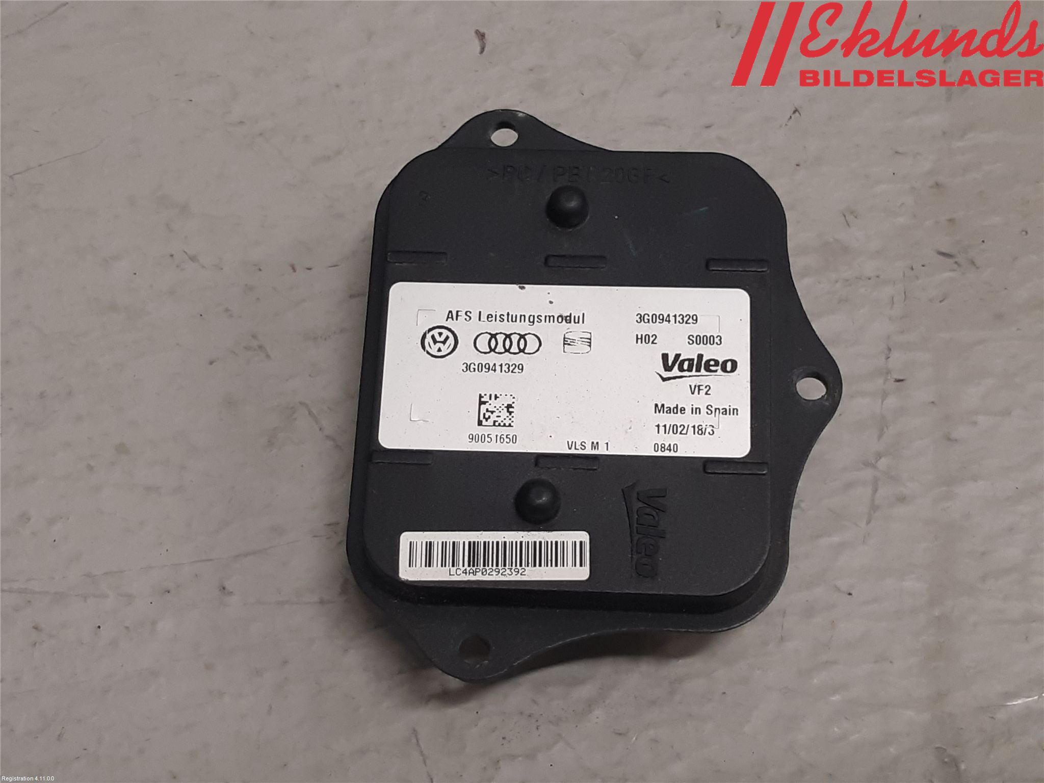 Volkswagen VW PASSAT 15-19 Styrenhet Strålkastare