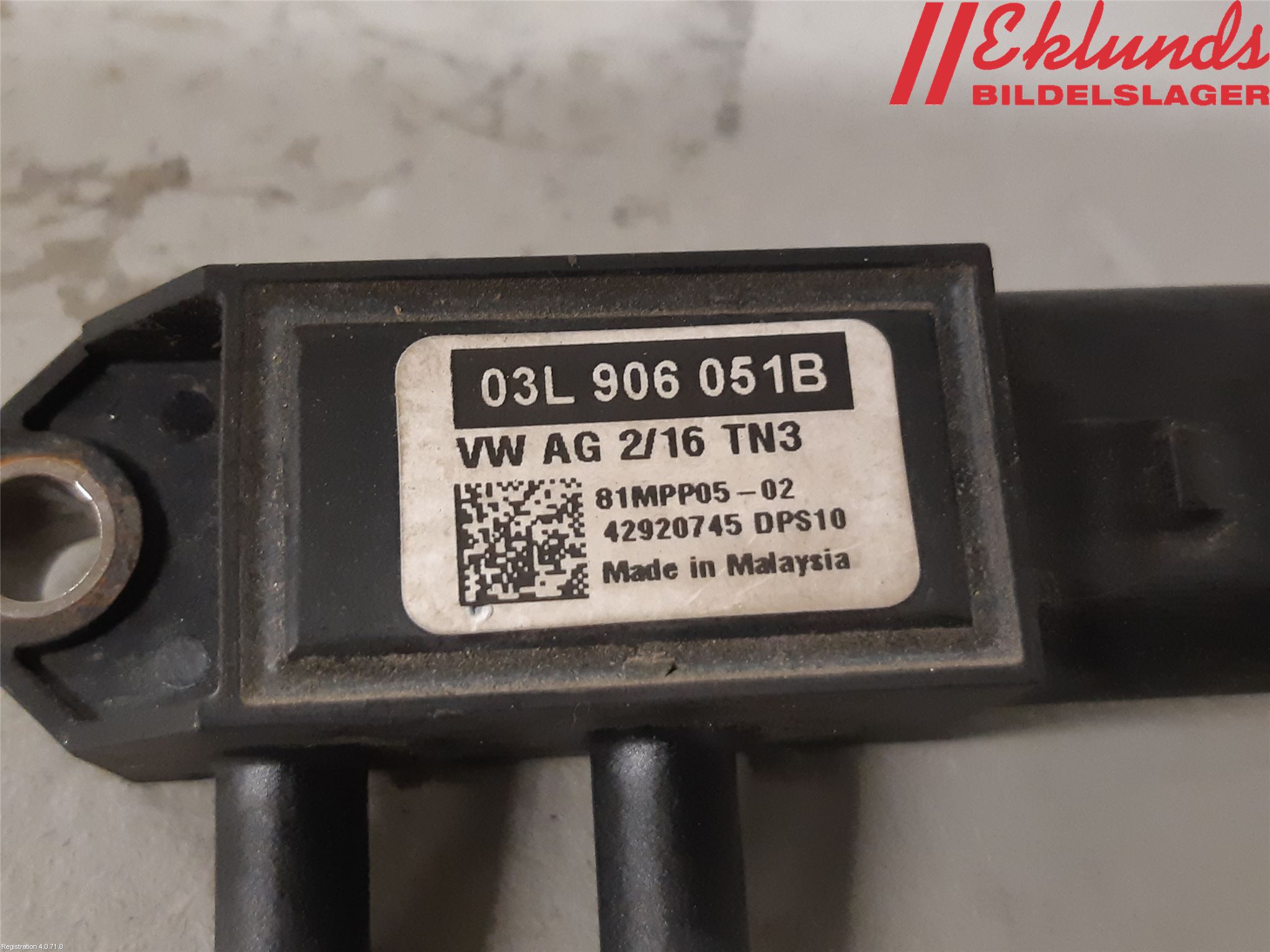 Volkswagen VW CRAFTER 06-16 Sensor Avgas