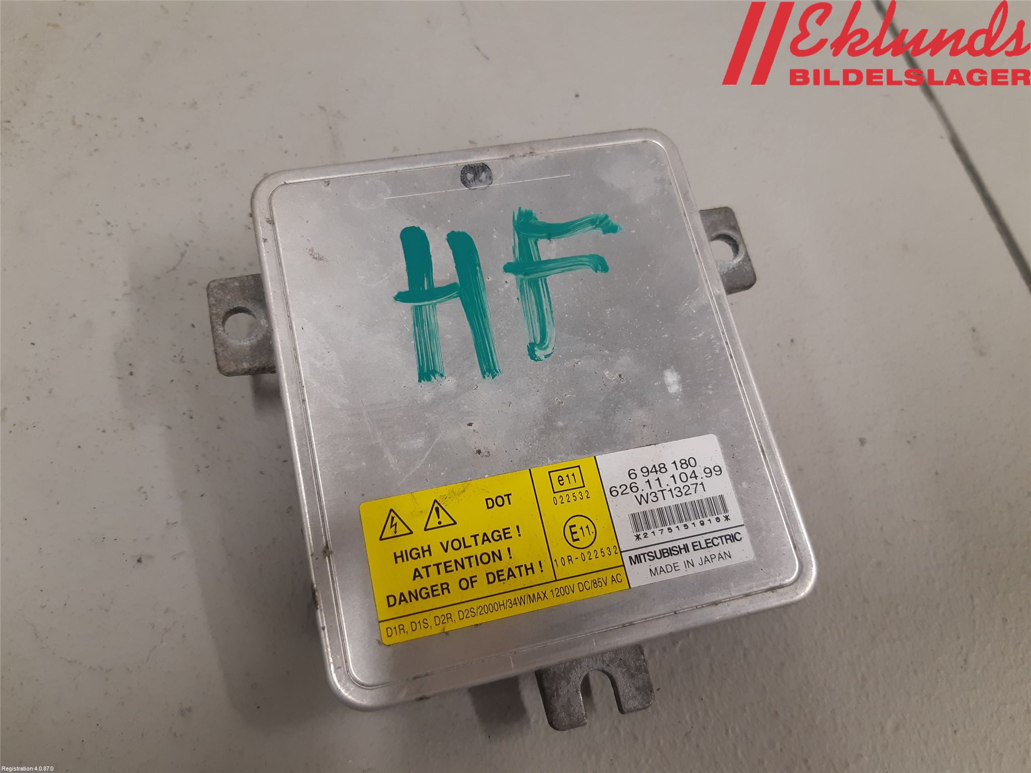 Volvo V70 08-13 Styrenhet Strålkastare