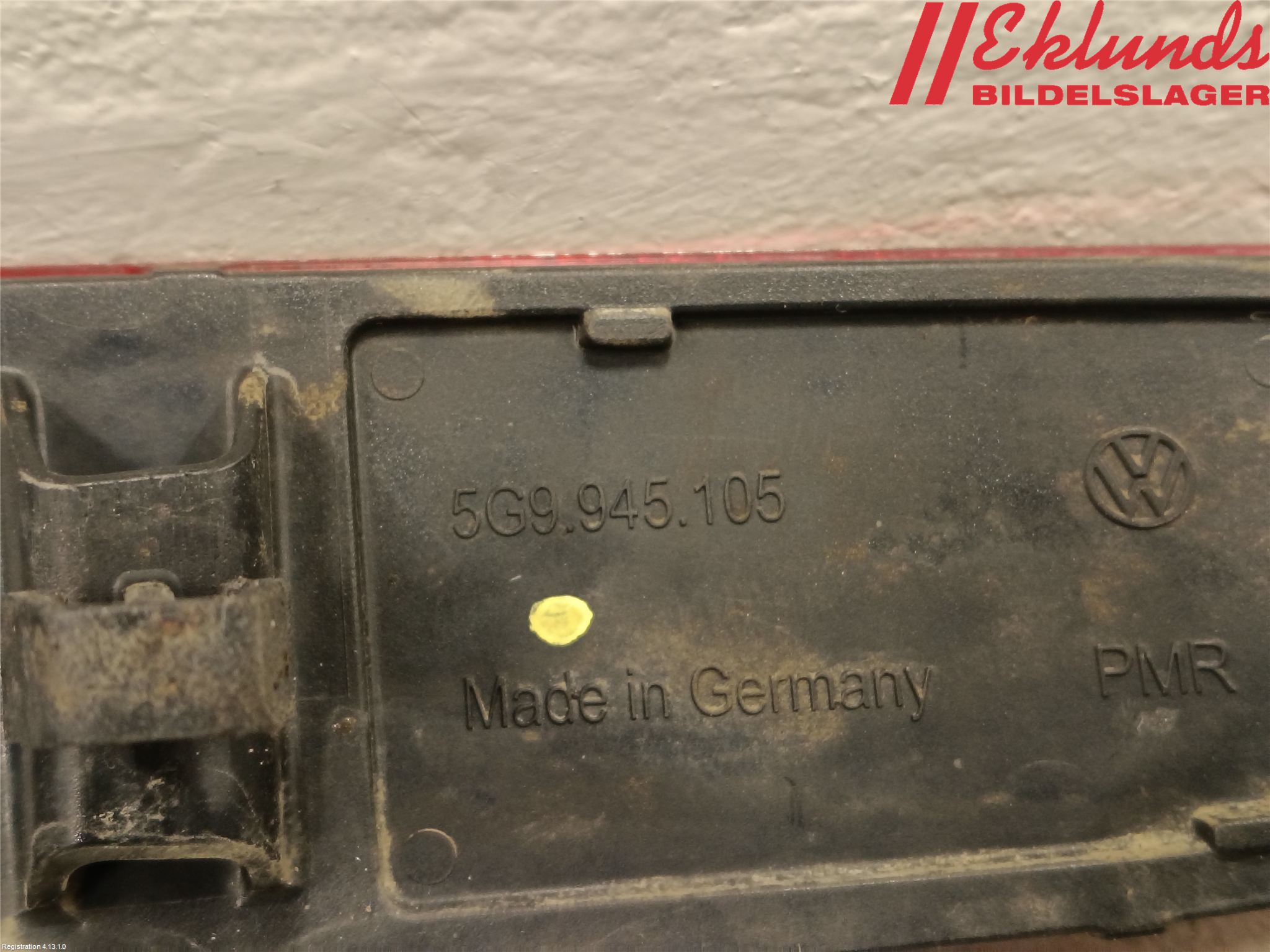 Volkswagen VW GOLF / E-GOLF VII 13-20 Dimljus/Reflex Bak