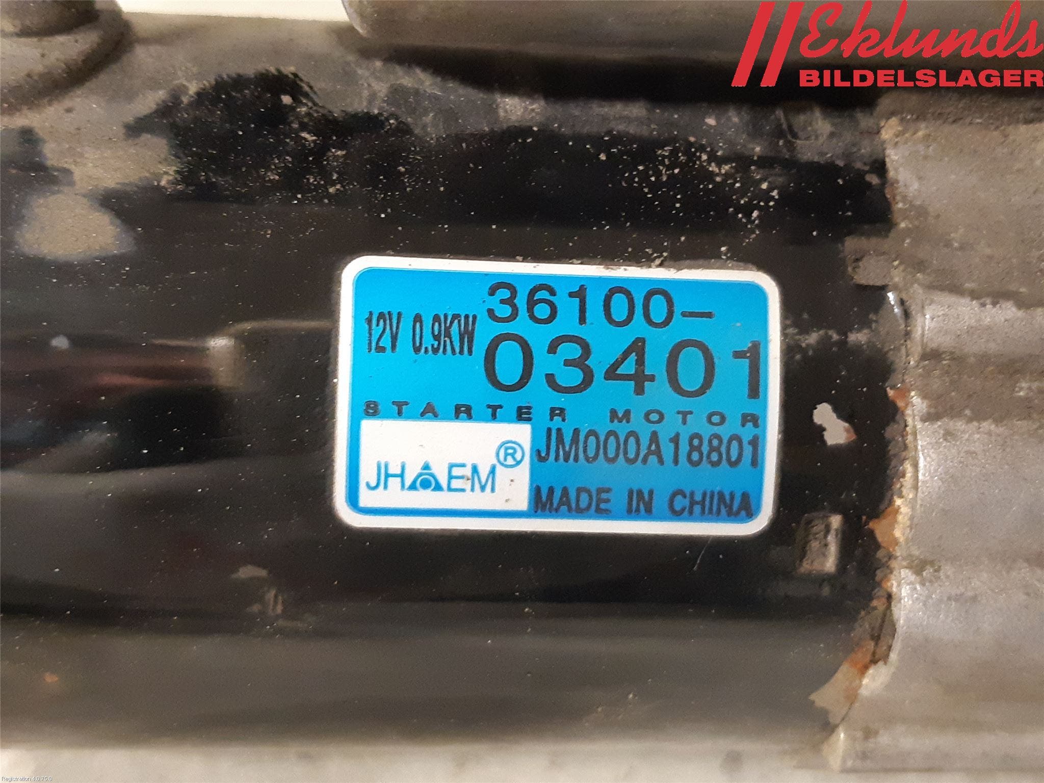 Kia PICANTO 12-17 Startmotor