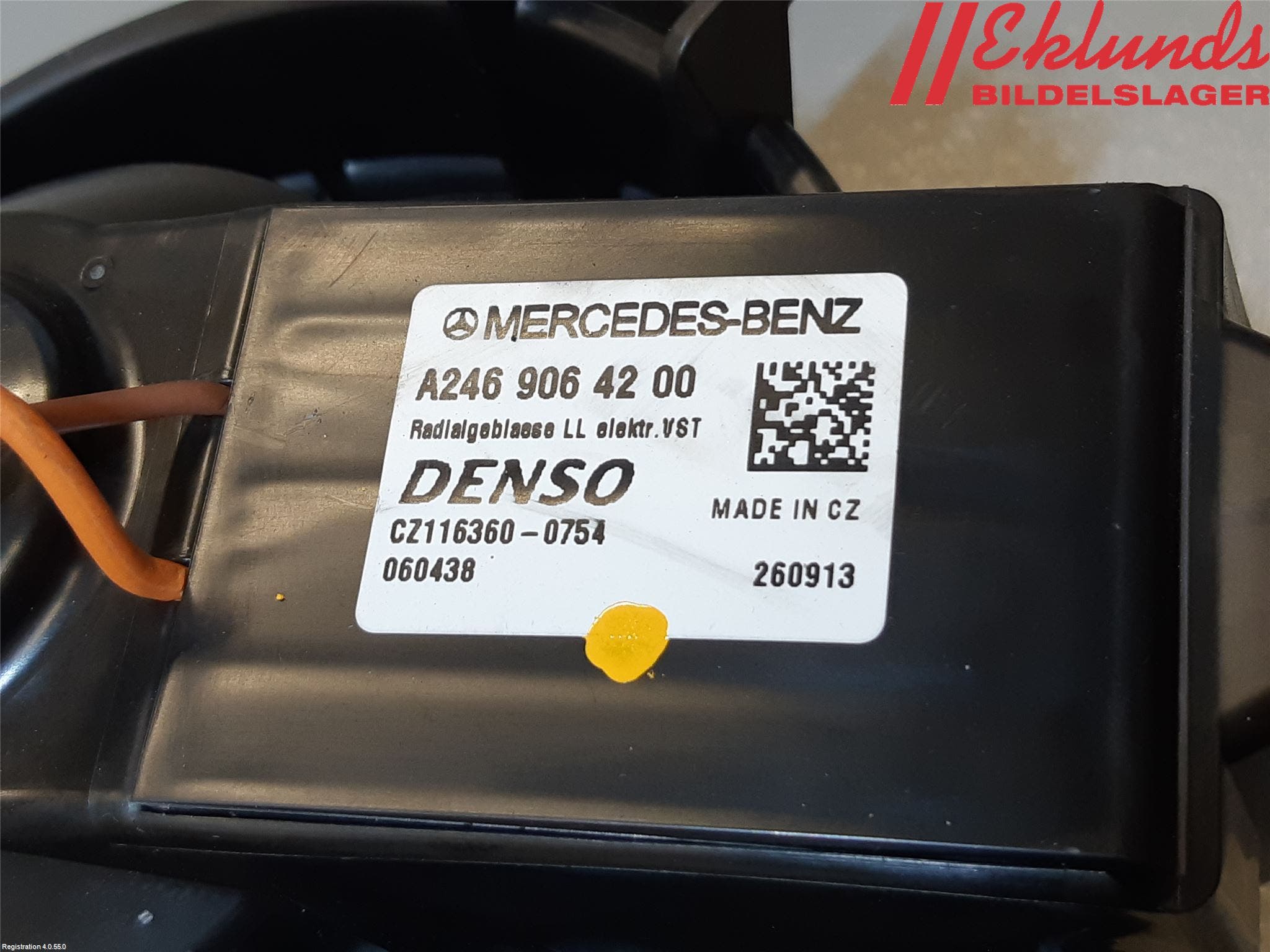 Mercedes-Benz MB B-KLASS (W246/W242) 12-19 Värmefläkt