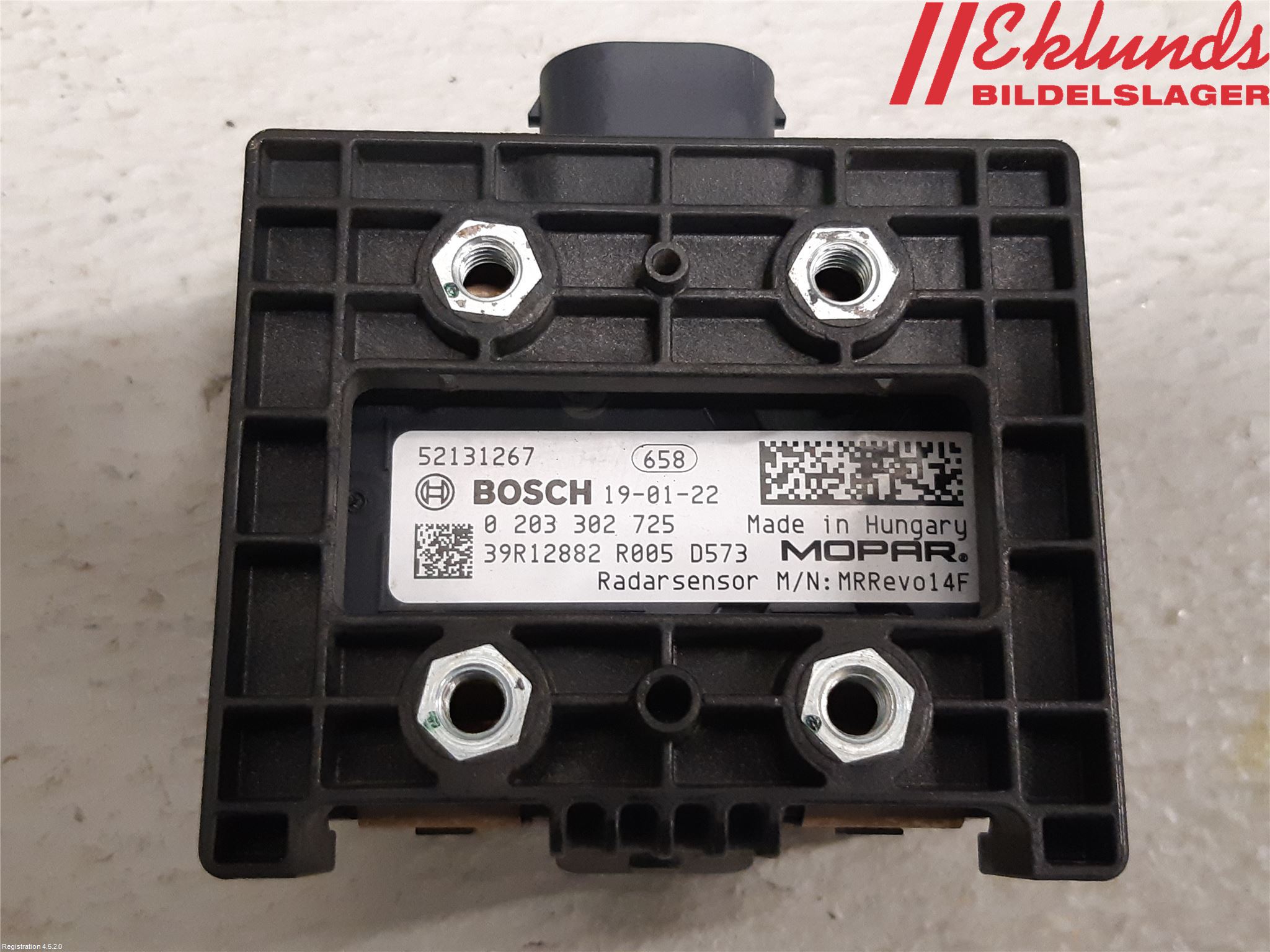 Fiat 500X 15- Sensor Aktivt Kollisionsskydd