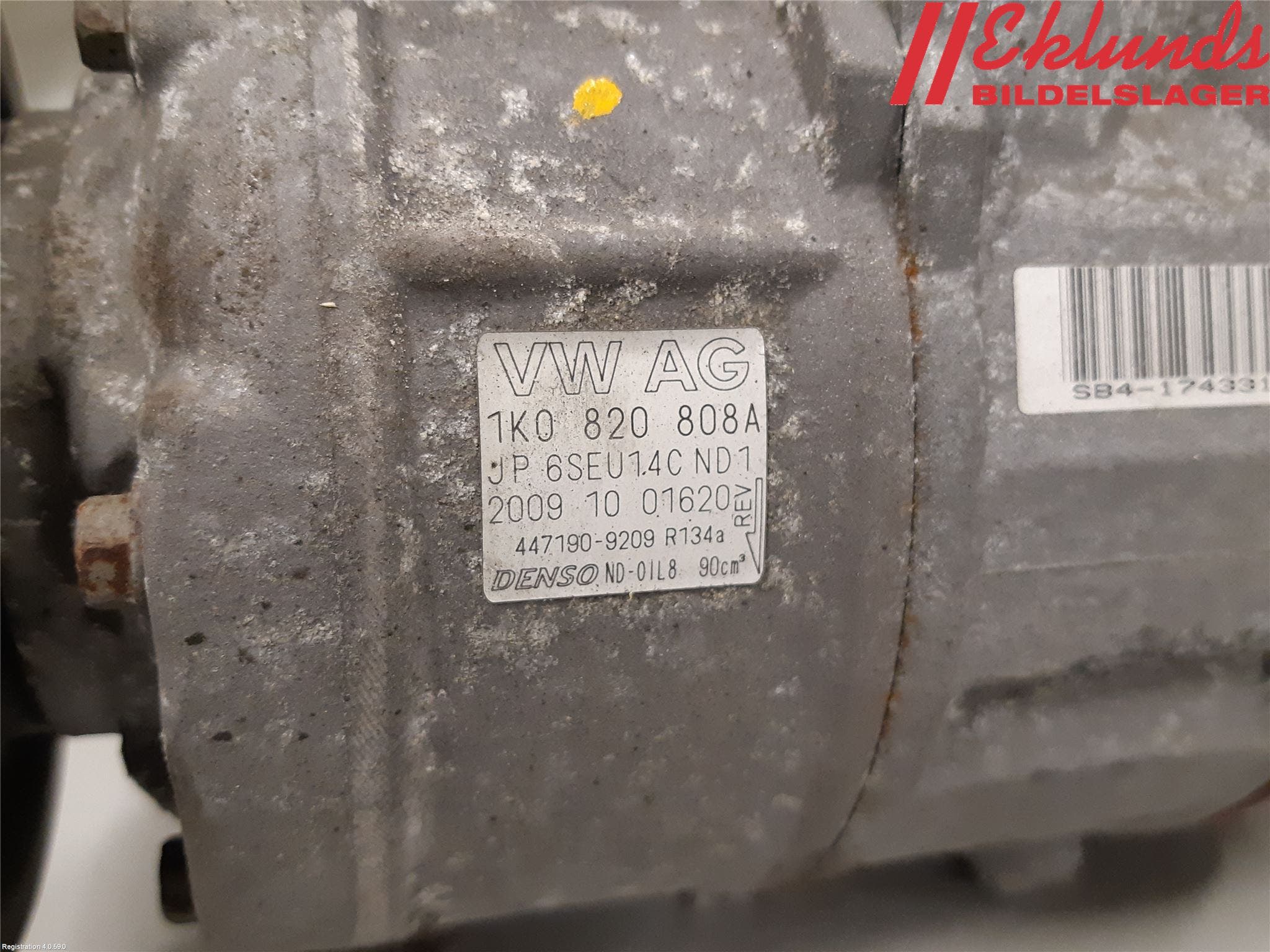 Volkswagen VW GOLF VI 09-13 Ac Kompressor