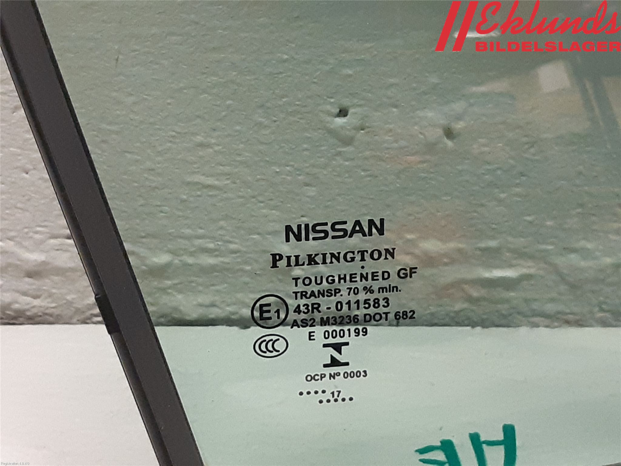 Nissan MICRA 17- Dörruta Fram Lilla Hö