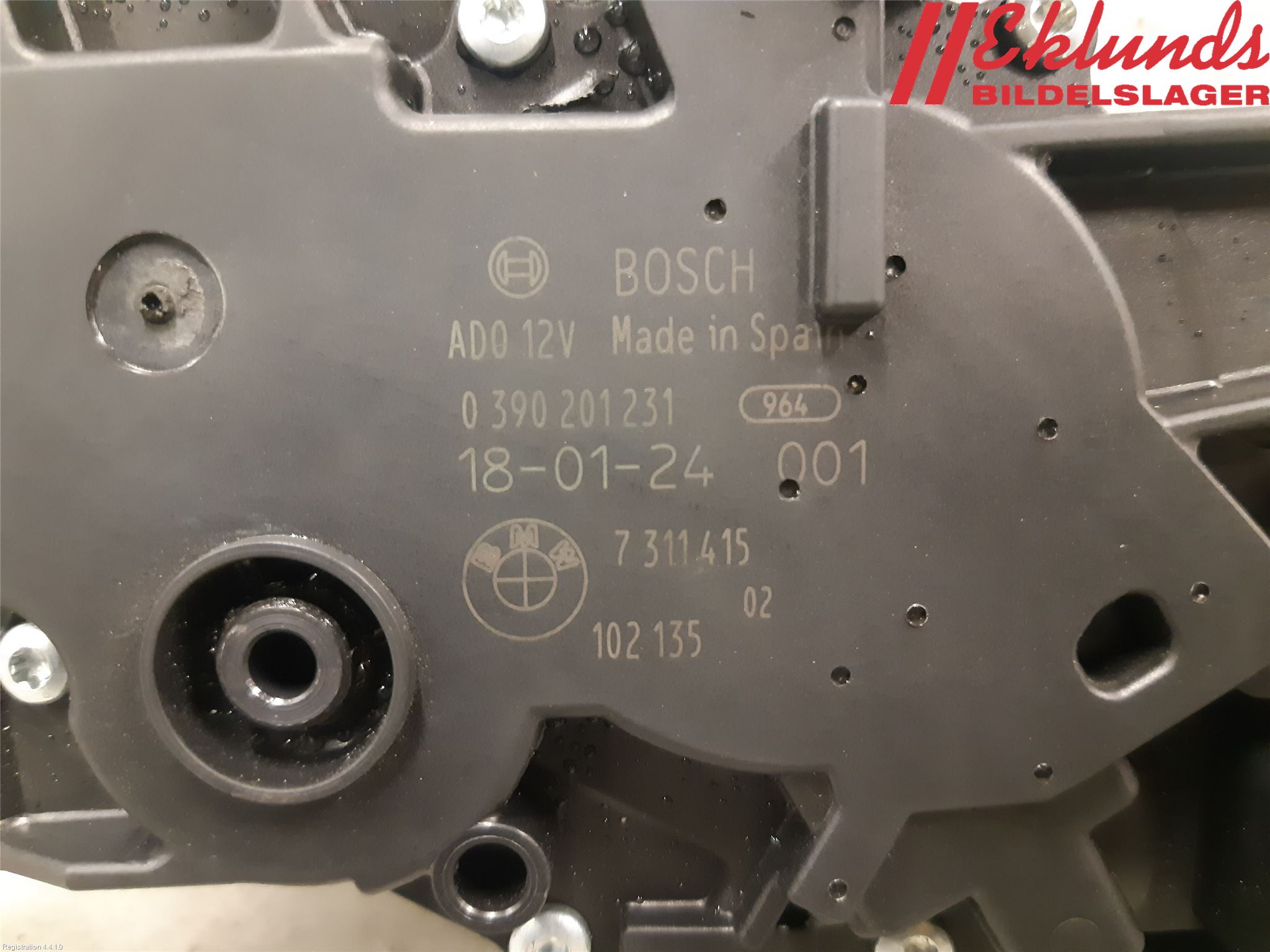 BMW 3 F30/F31/F80 12-19 Torkarmotor Baklucka