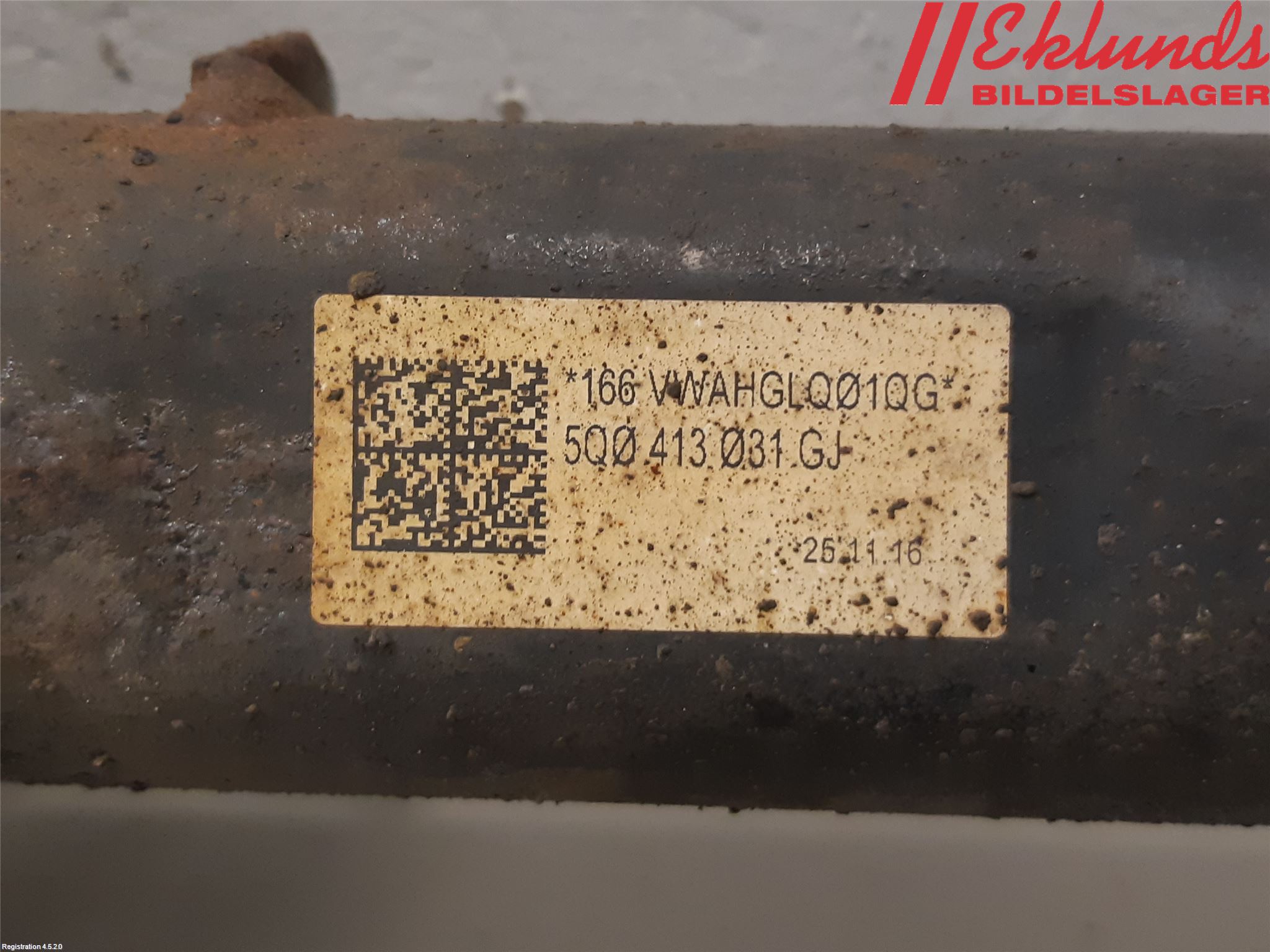 Volkswagen VW GOLF / E-GOLF VII 13-20 Fjäderben Fram Vänster