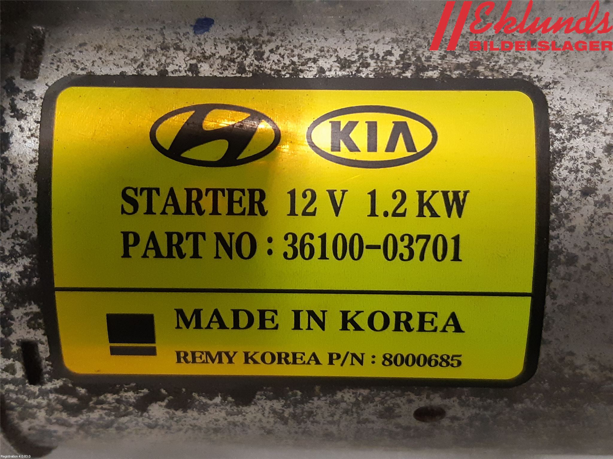 Hyundai i30 PD 17- Startmotor