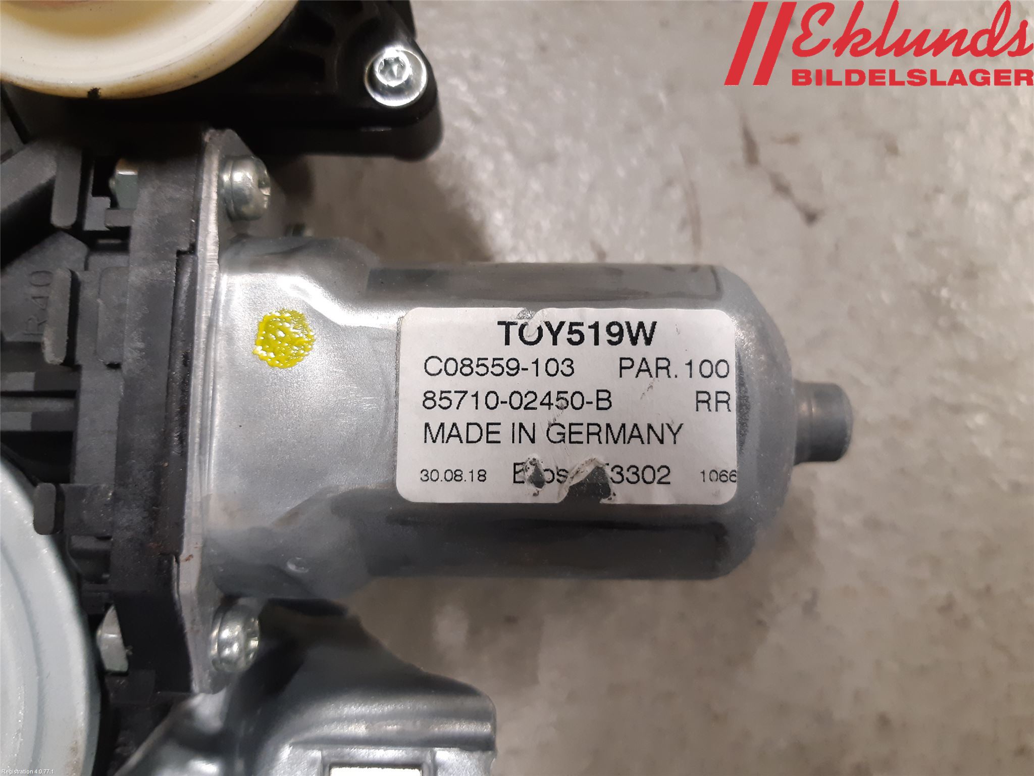 Toyota AURIS 13-19 Fönsterhiss El Kompl
