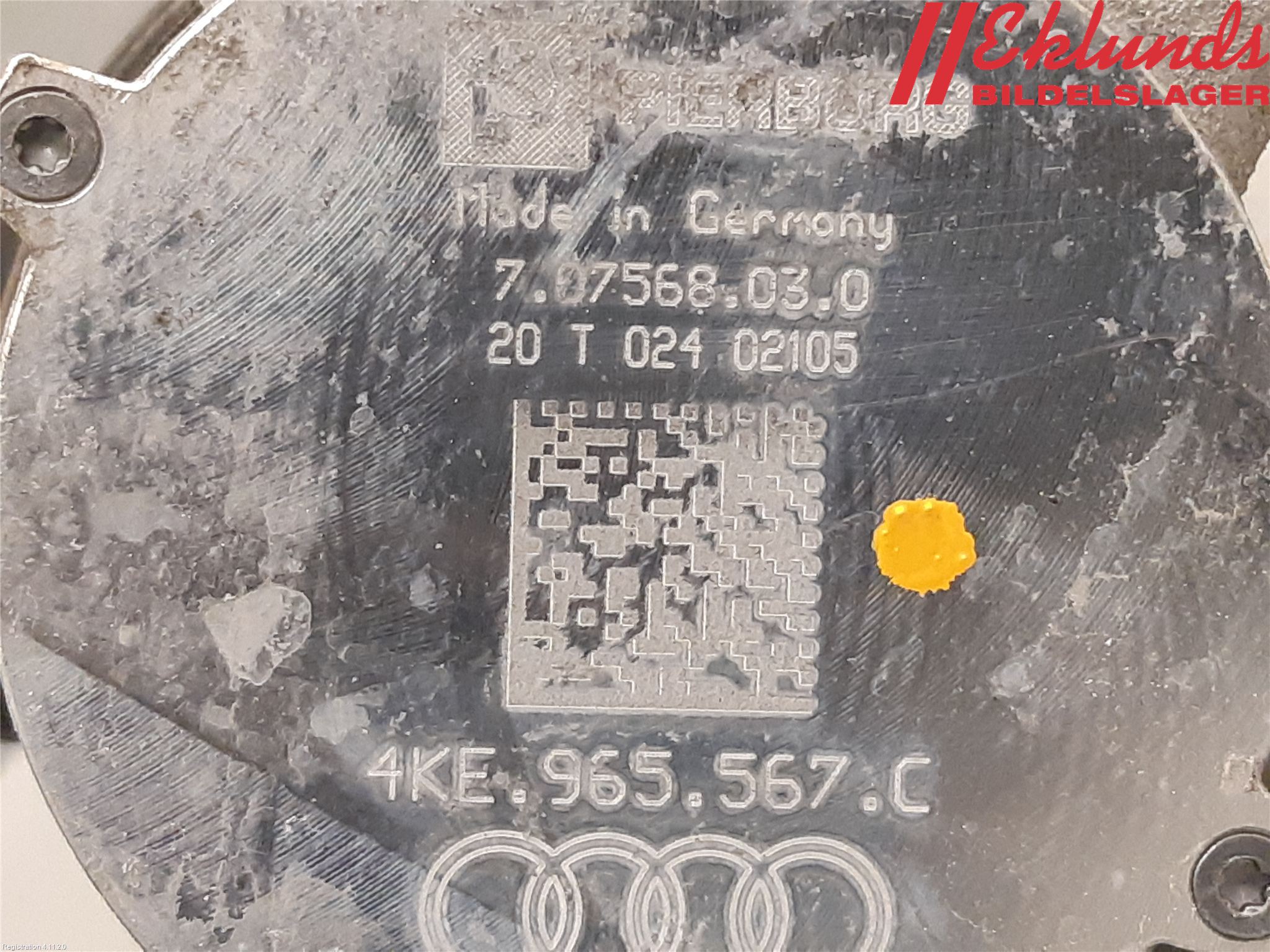 Audi E-TRON, S GE 19- Vattenpump