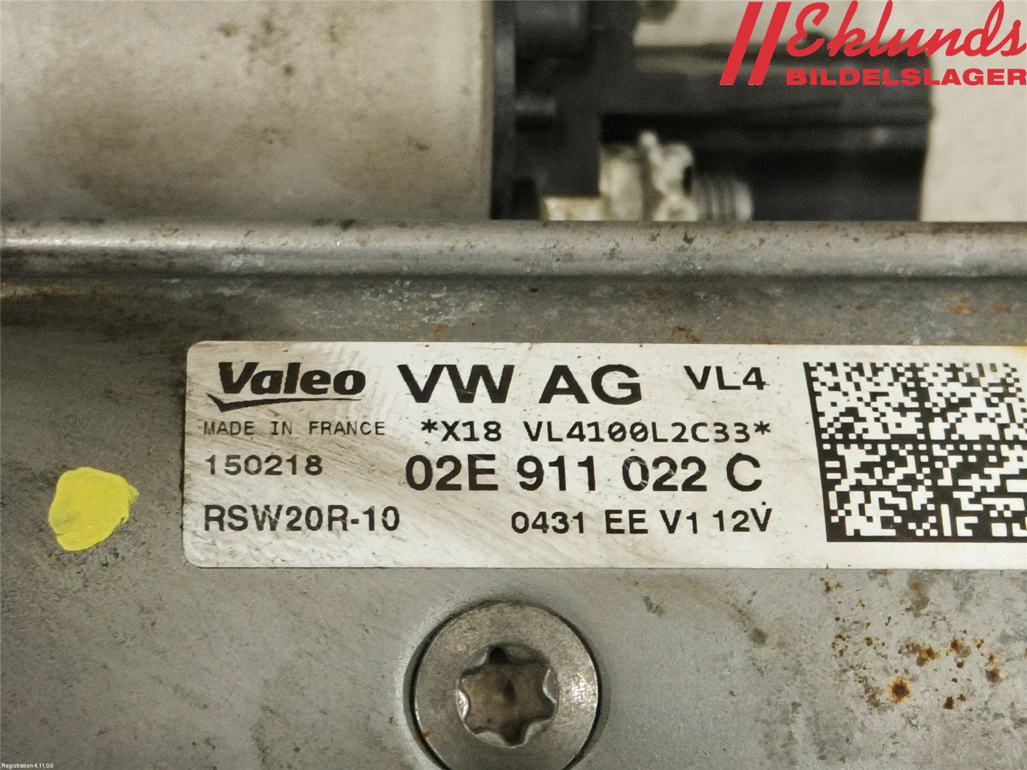 Volkswagen VW PASSAT 15-19 Startmotor Diesel