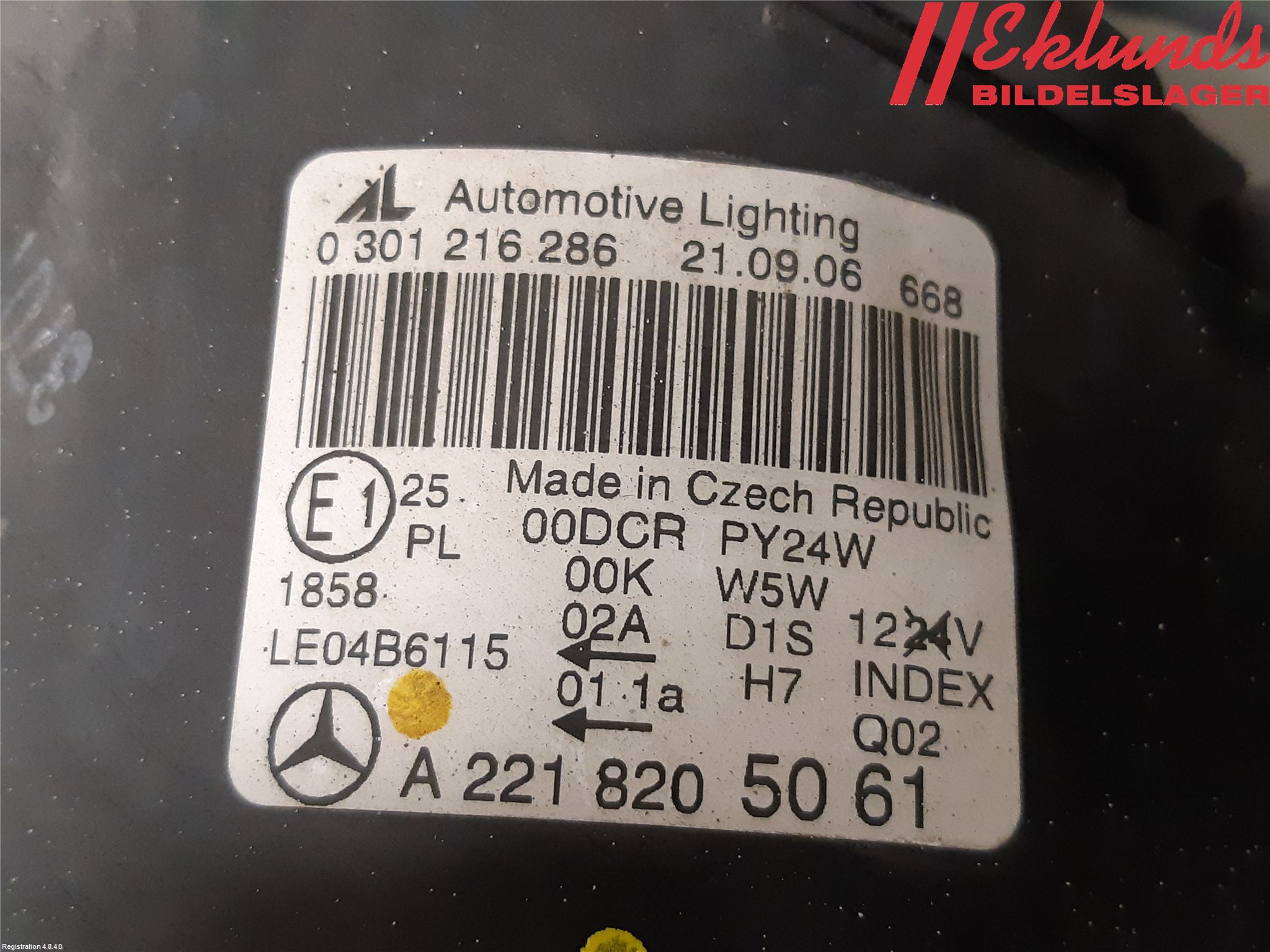 Mercedes-Benz MB S-KLASS (W221) 05-13 Strålkastare Höger