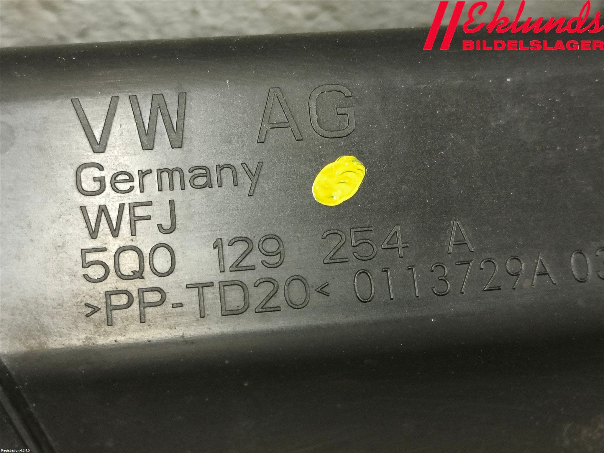 Volkswagen VW GOLF / E-GOLF VII 13-20 Deflektor Plåt-Plast Kylning