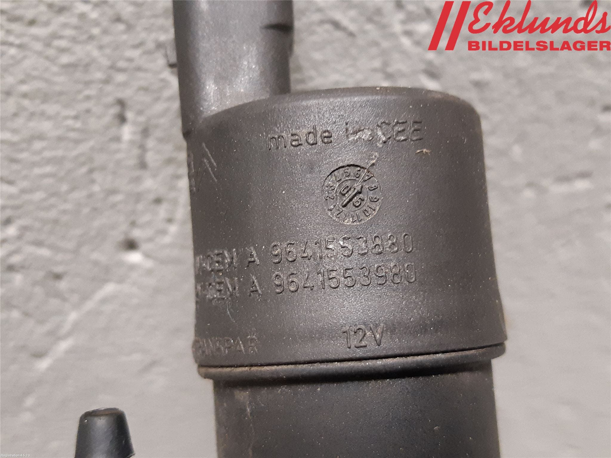 Peugeot 207 Spolarpump Vindruta