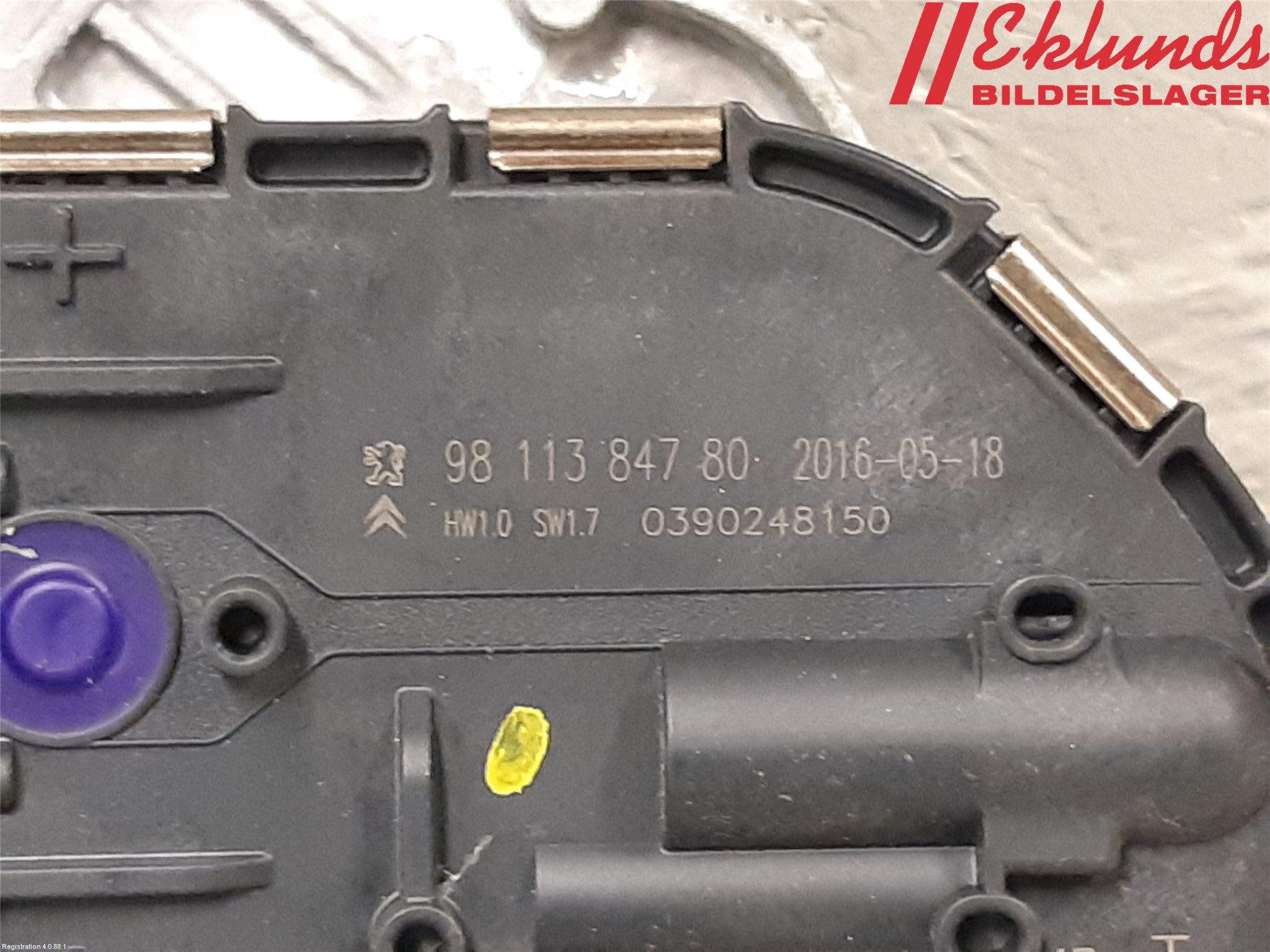 Citroen C4 GRAND PICASSO 14-18 Torkarmotor Vindruta