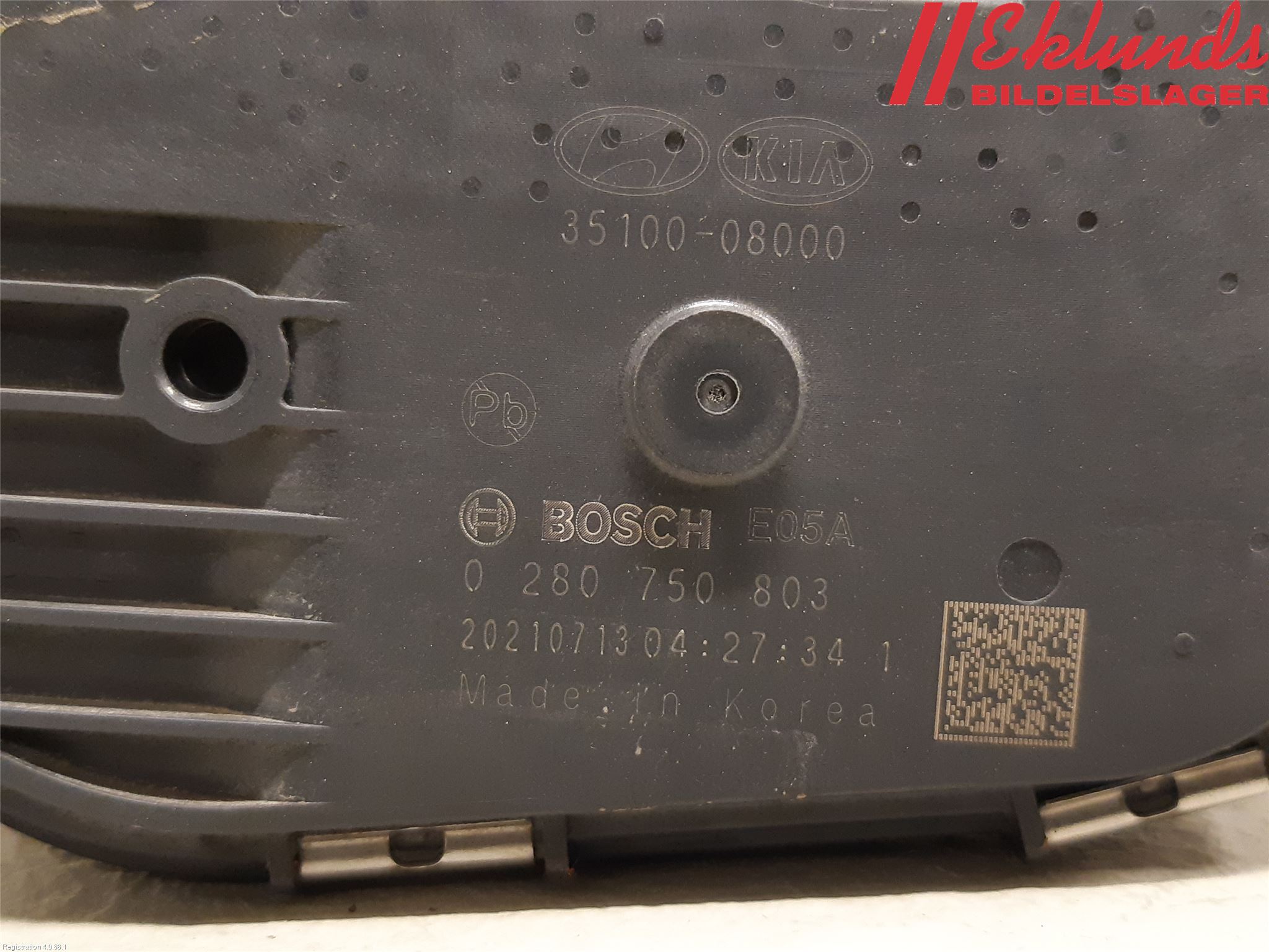 Kia PICANTO 17- Injspjällhus