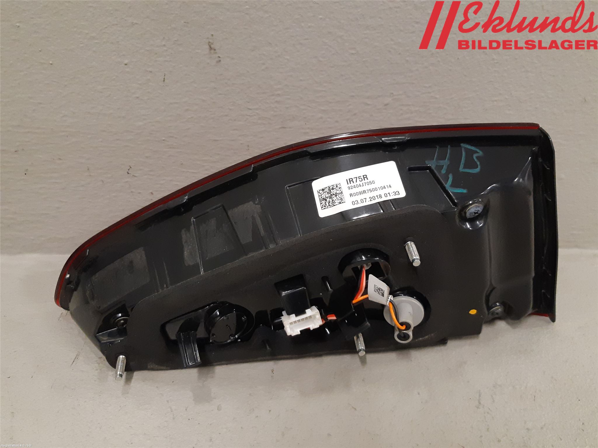 Kia CEED/CEED SW 19- Bakljus Lucka Hö