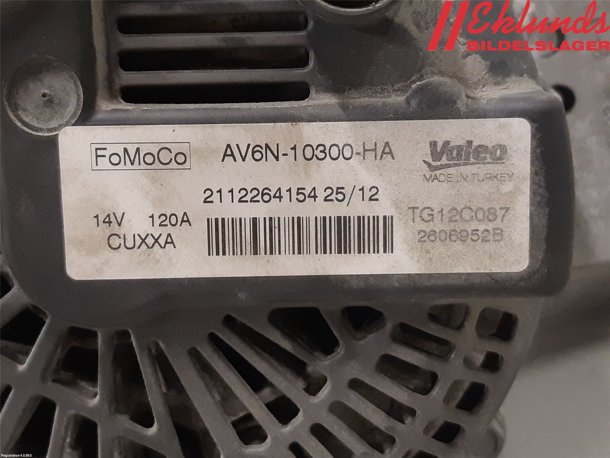 Ford FIESTA 09-12 Generator