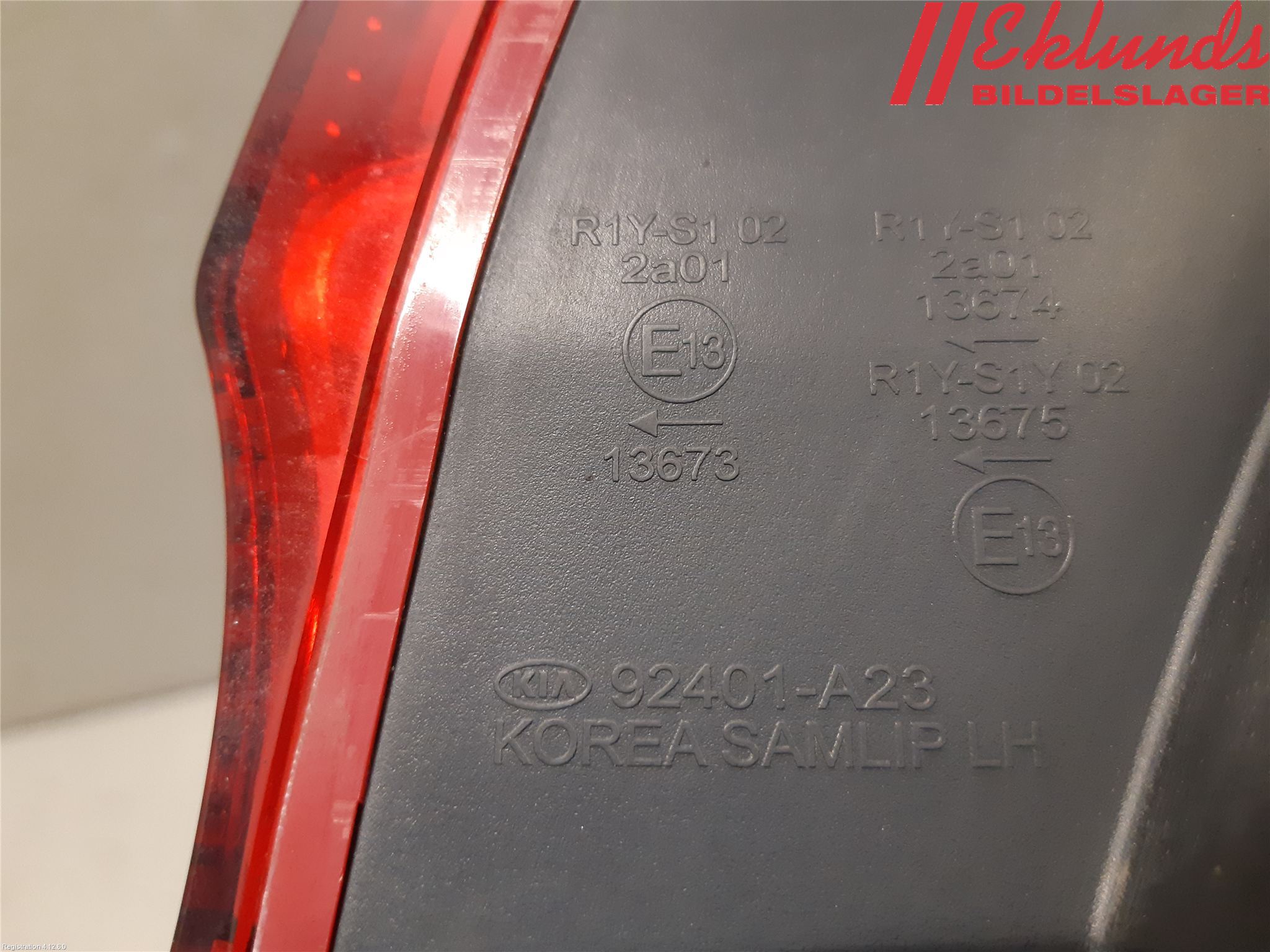 Kia CEED 12-18 Bakljus Vänster