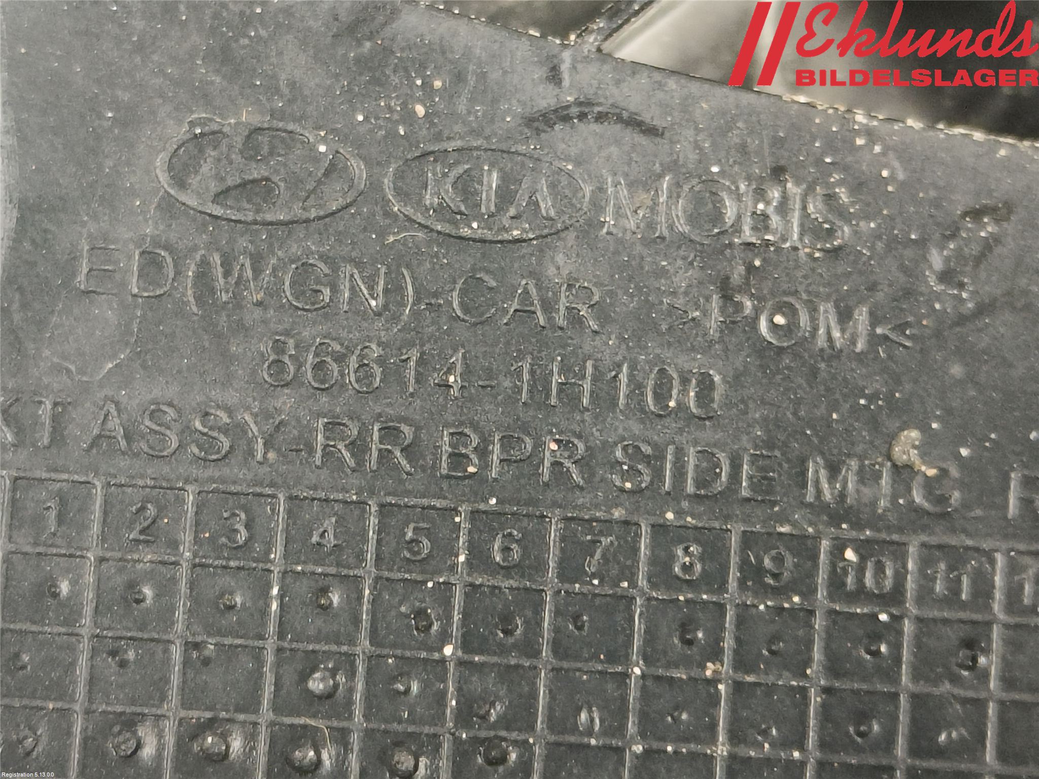 Kia CEED 06-12 Stötfångarfäste Bak Hö