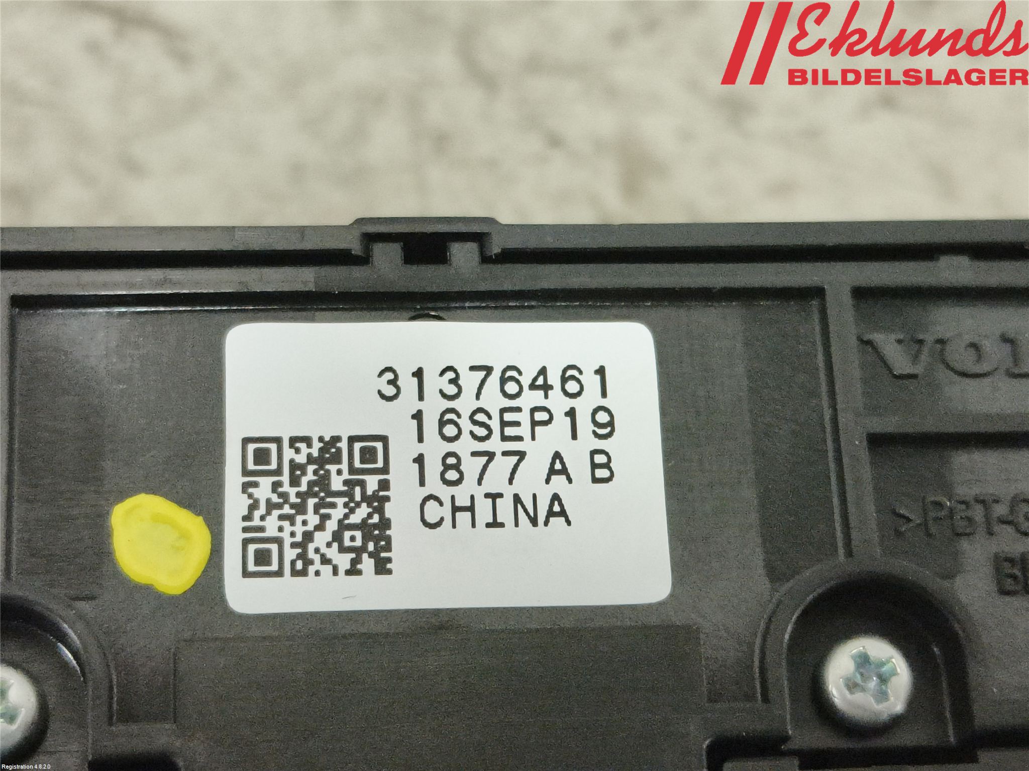 Volvo XC90/RECHARGE 16- Strömställare Stolminne