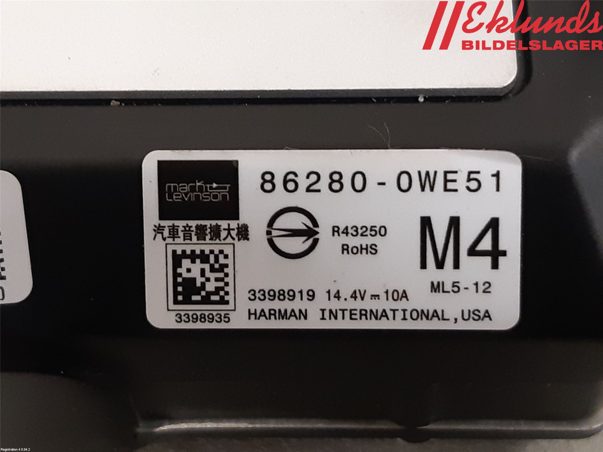 Lexus IS 250/350 14-20 Radio-Stereo Förstärkare