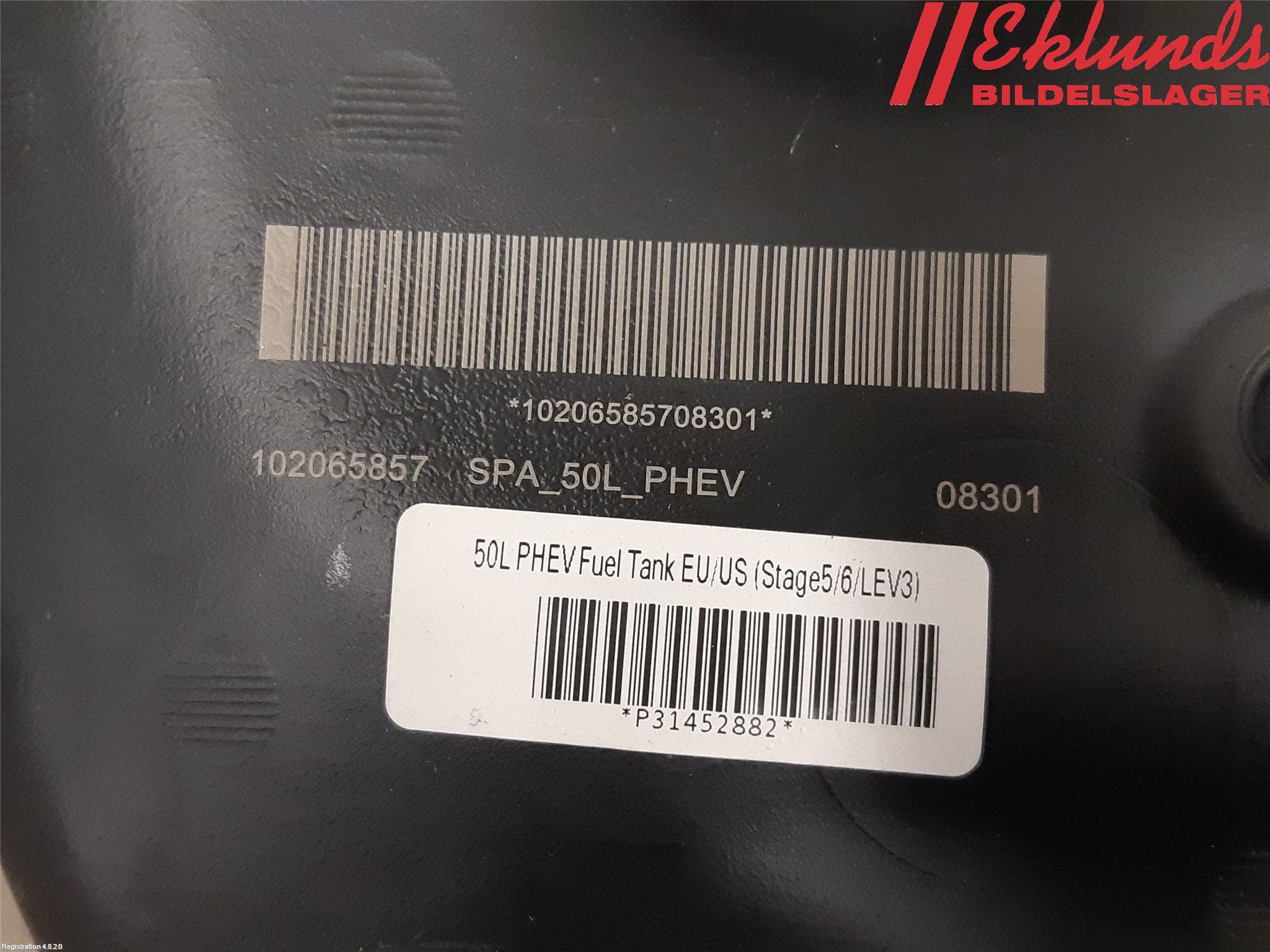 Volvo XC90/RECHARGE 16- Bränsletank