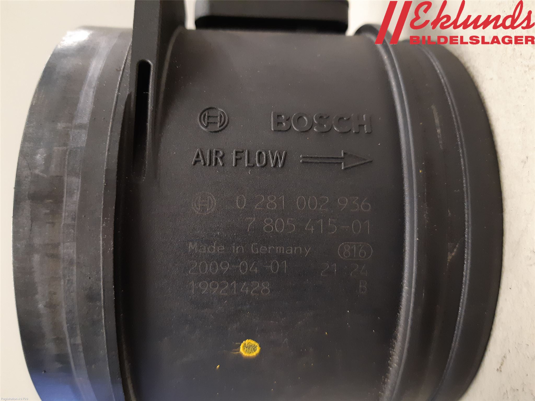 BMW 5 E60/61 Sed/Tou 02-10 Injluftmassamätare