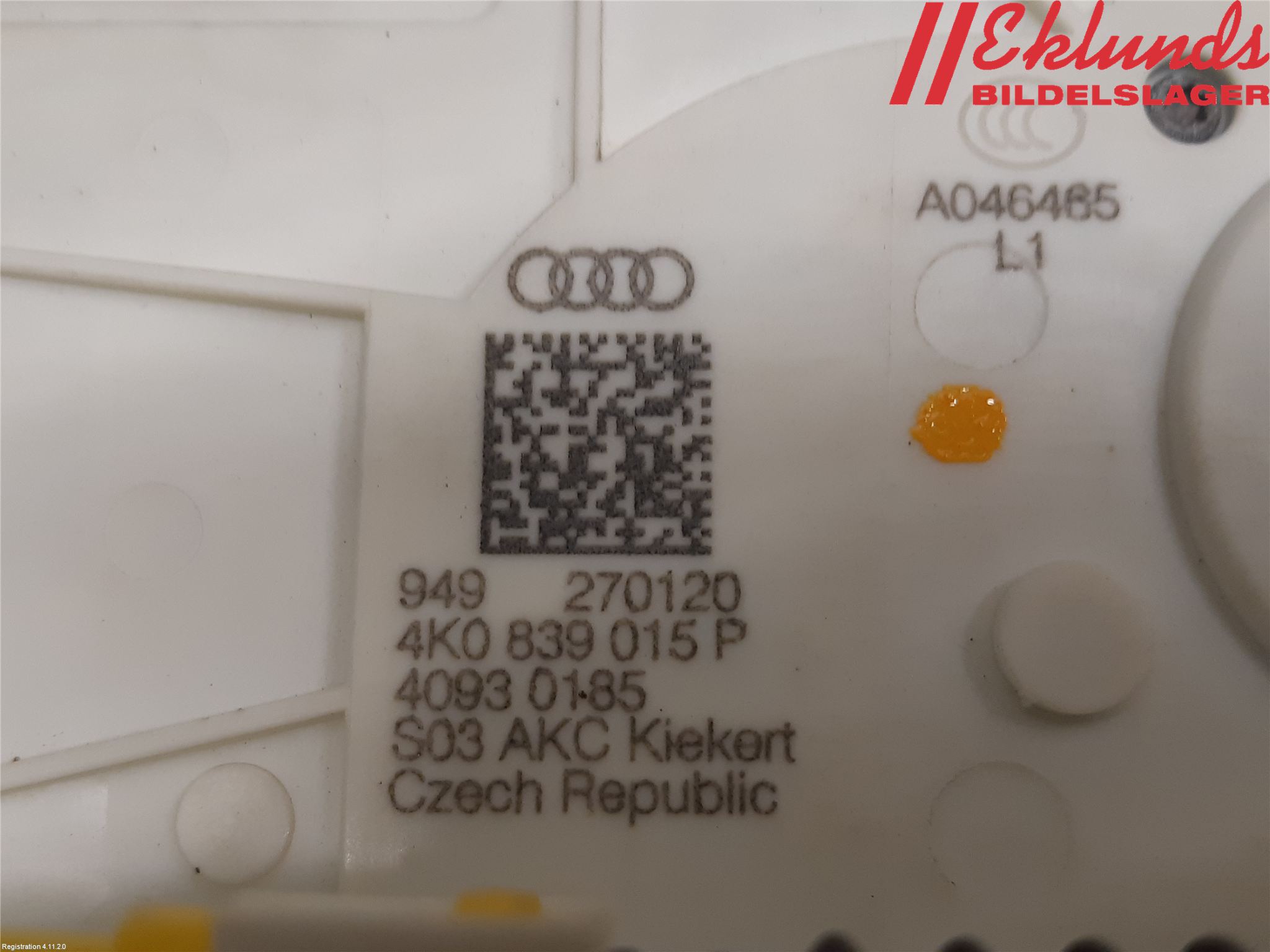 Audi E-TRON, S GE 19- Låskista-Dörrlås