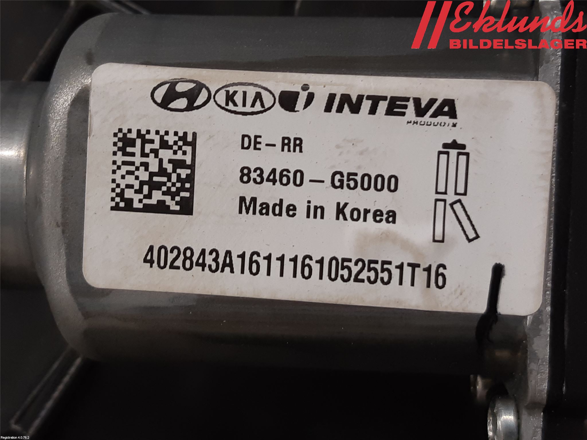 Kia NIRO (DE) 17-22 Fönsterhiss El Kompl