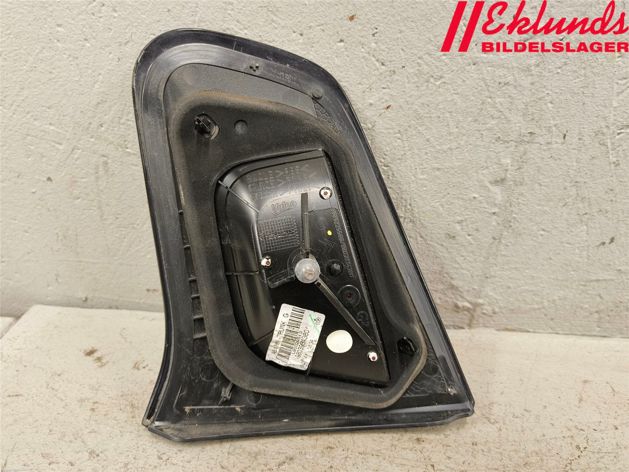 Citroen C3 10-17 Bakljus Lucka Vä