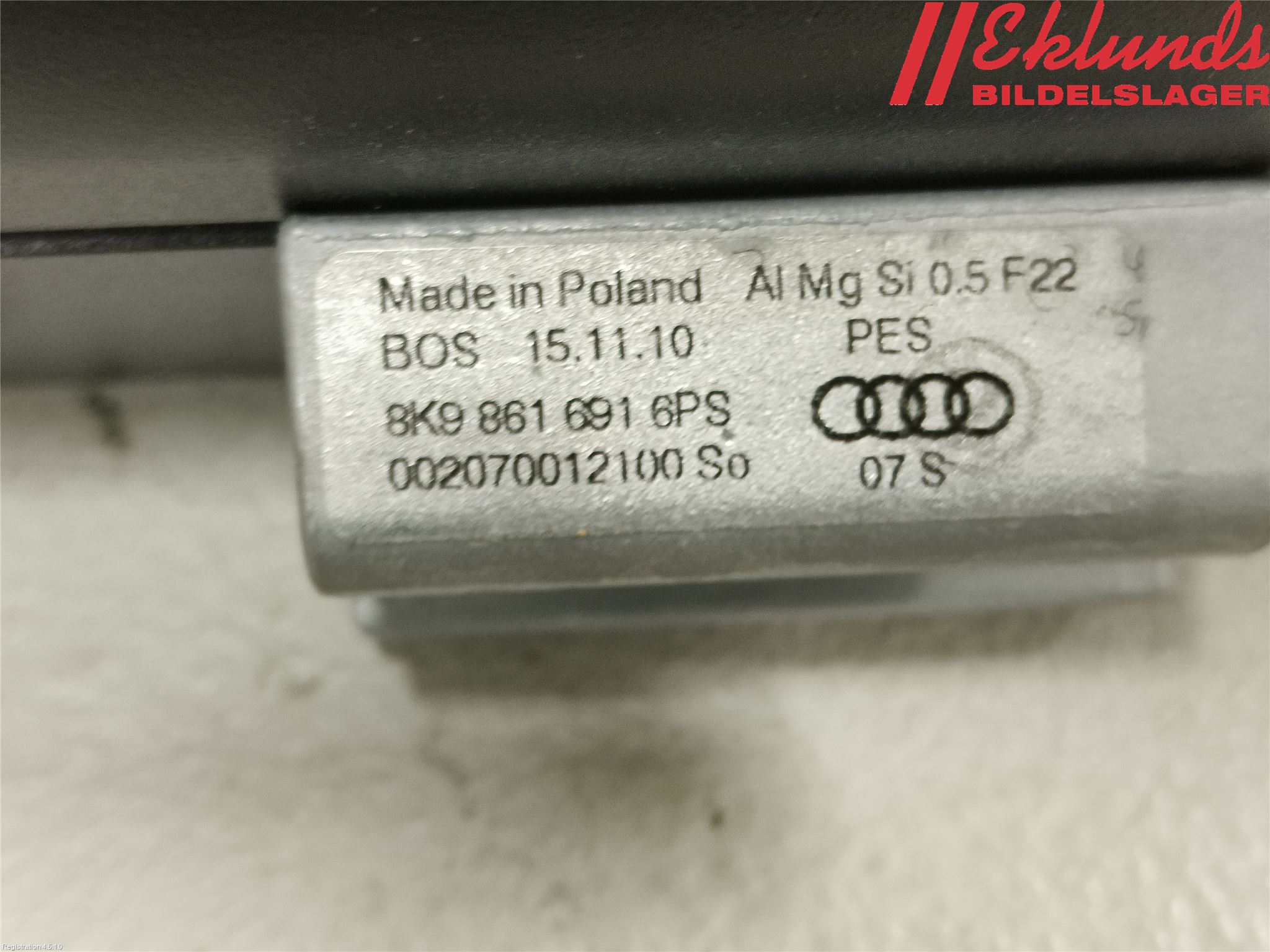 Audi A4/S4 08-11 Lastnät