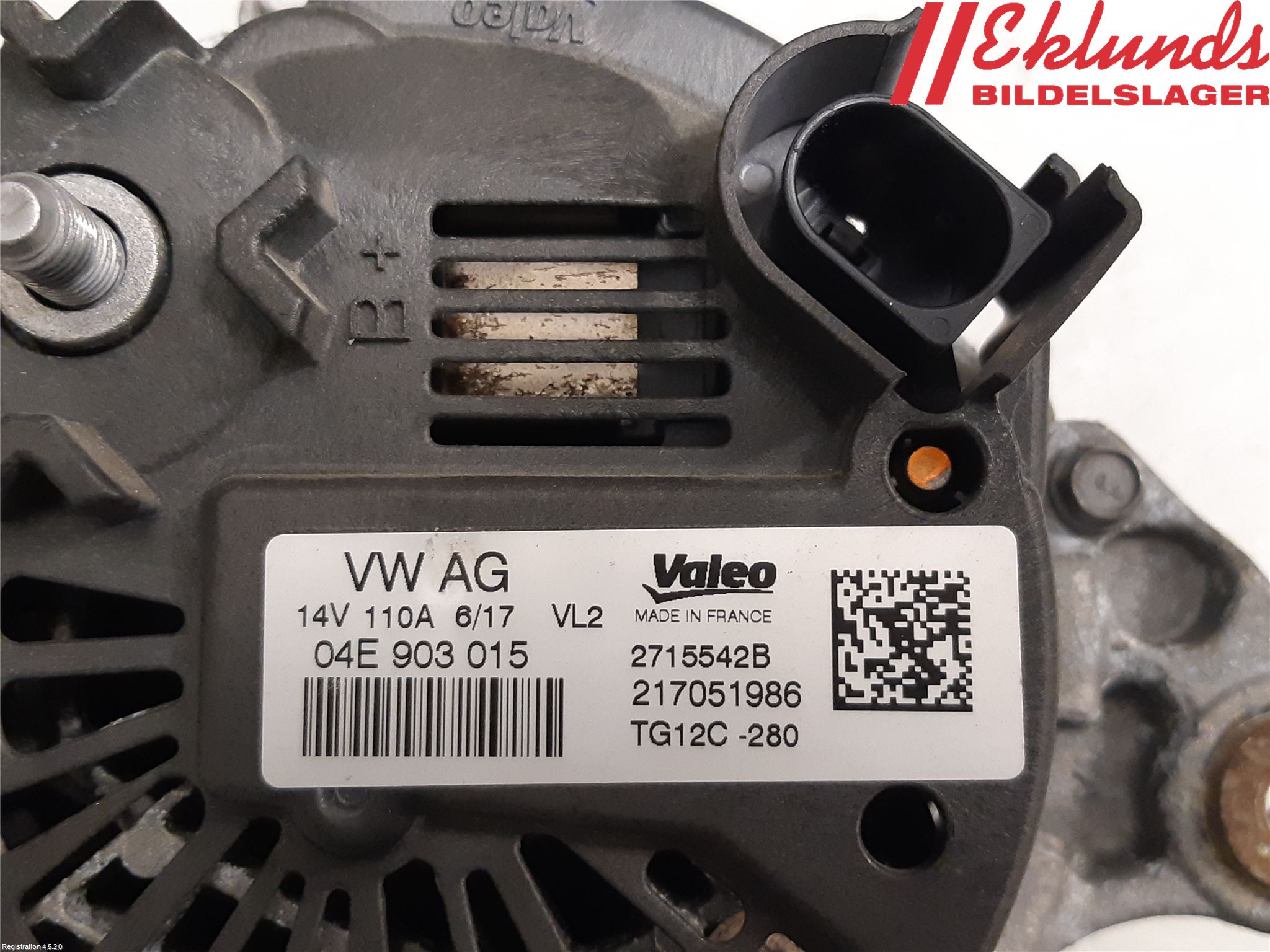 Skoda FABIA 15-21 Generator