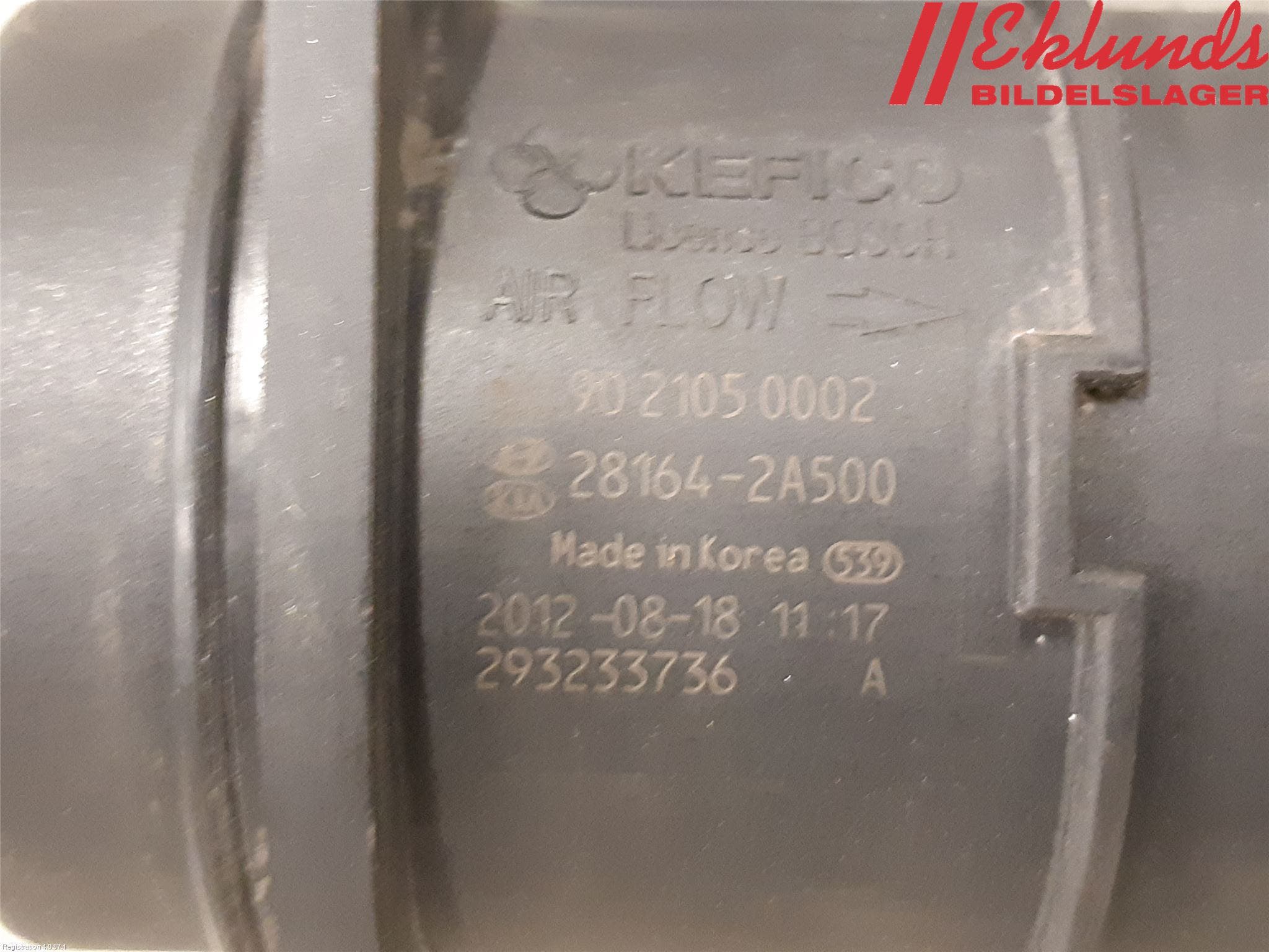 Kia CEED 12-18 Injluftmassamätare