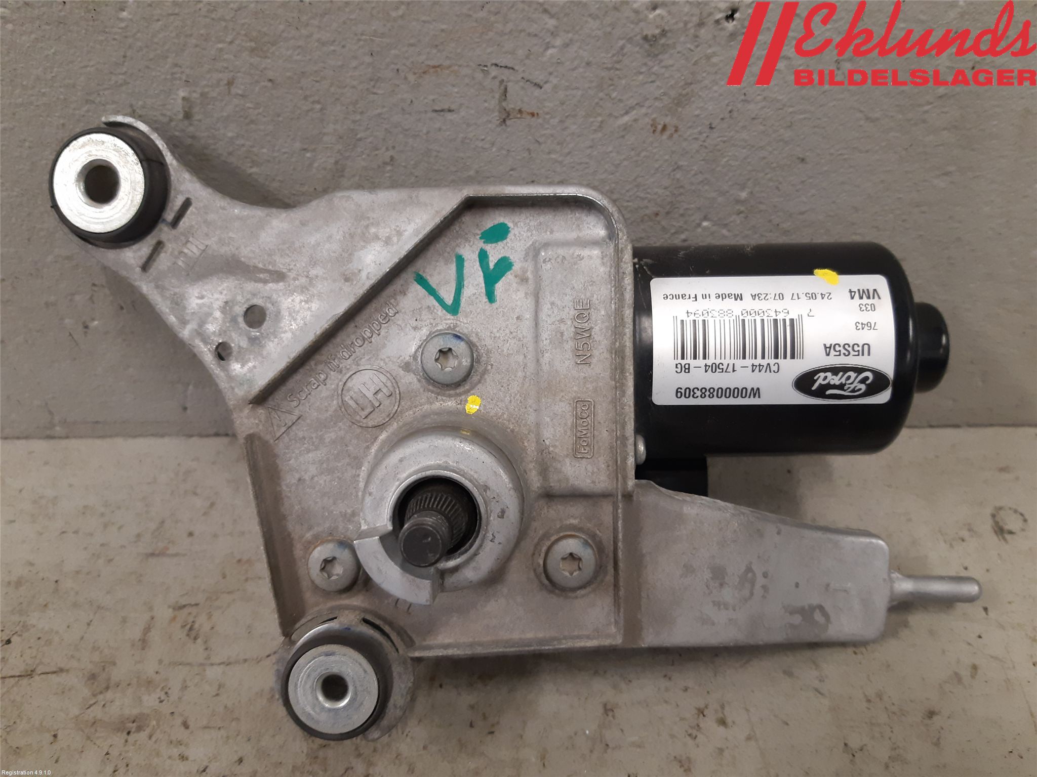 Ford KUGA 17-19 Torkarmotor Vindruta