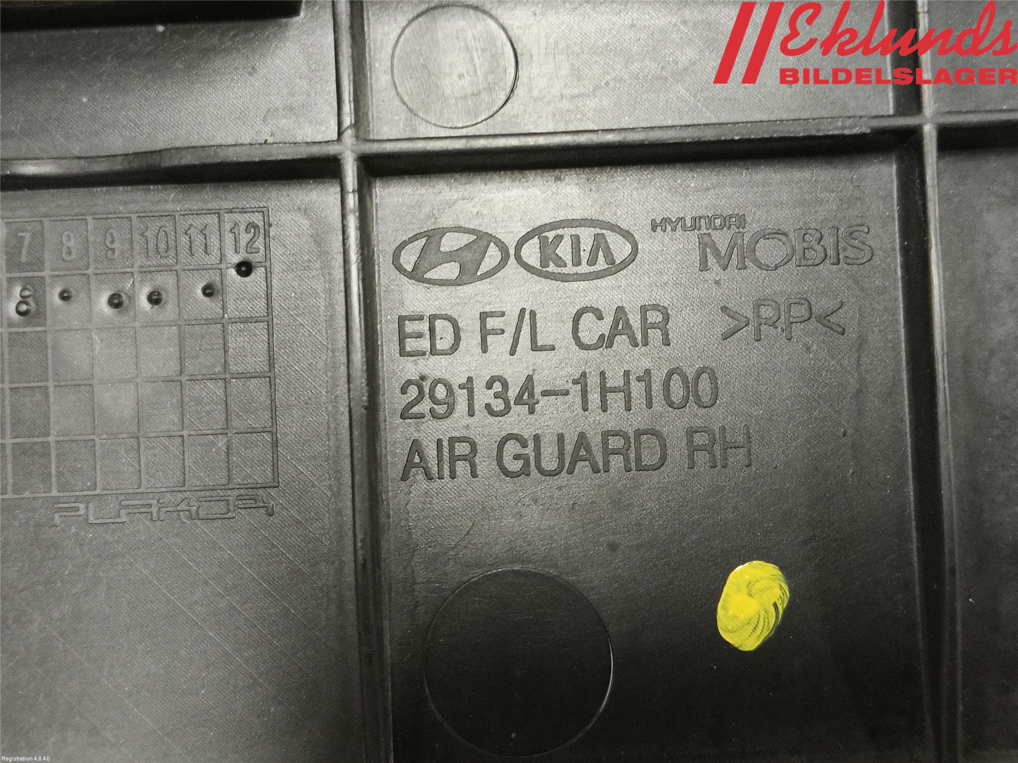 Kia CEED 06-12 Deflektor Plåt-Plast Kylning