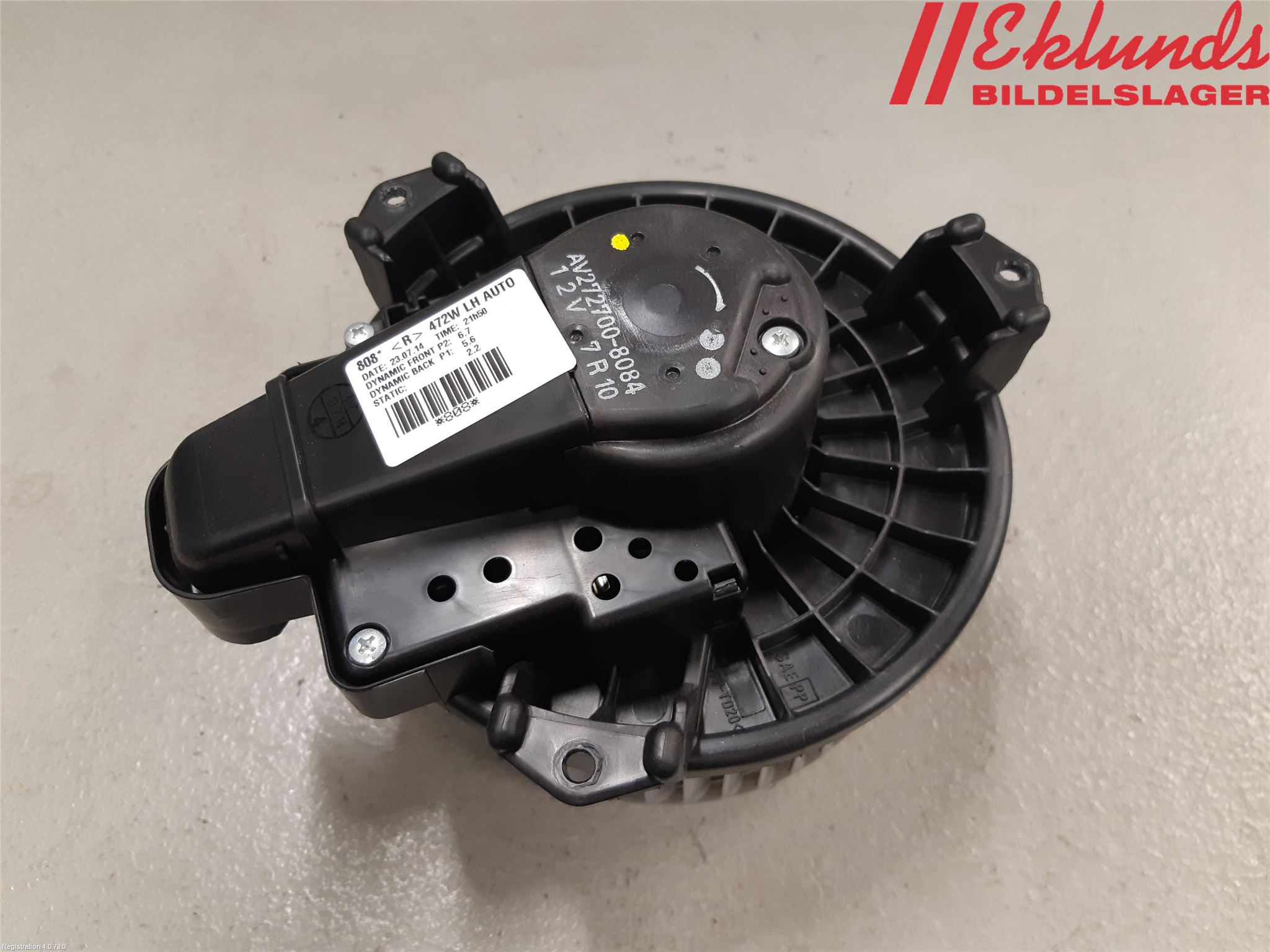 Toyota AURIS 13-19 Värmefläkt