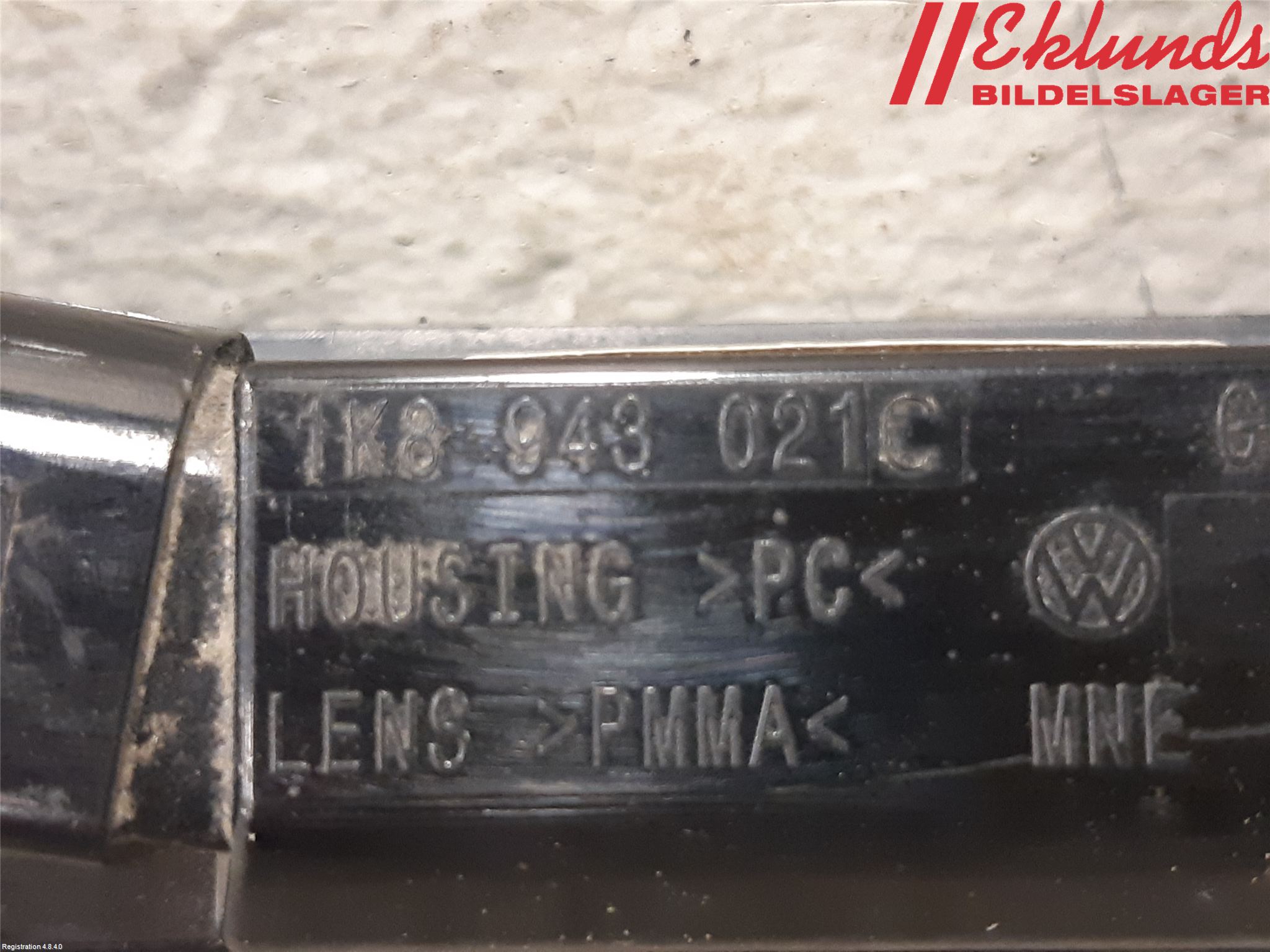 Volkswagen VW PASSAT 11-14 Skylt Belysning