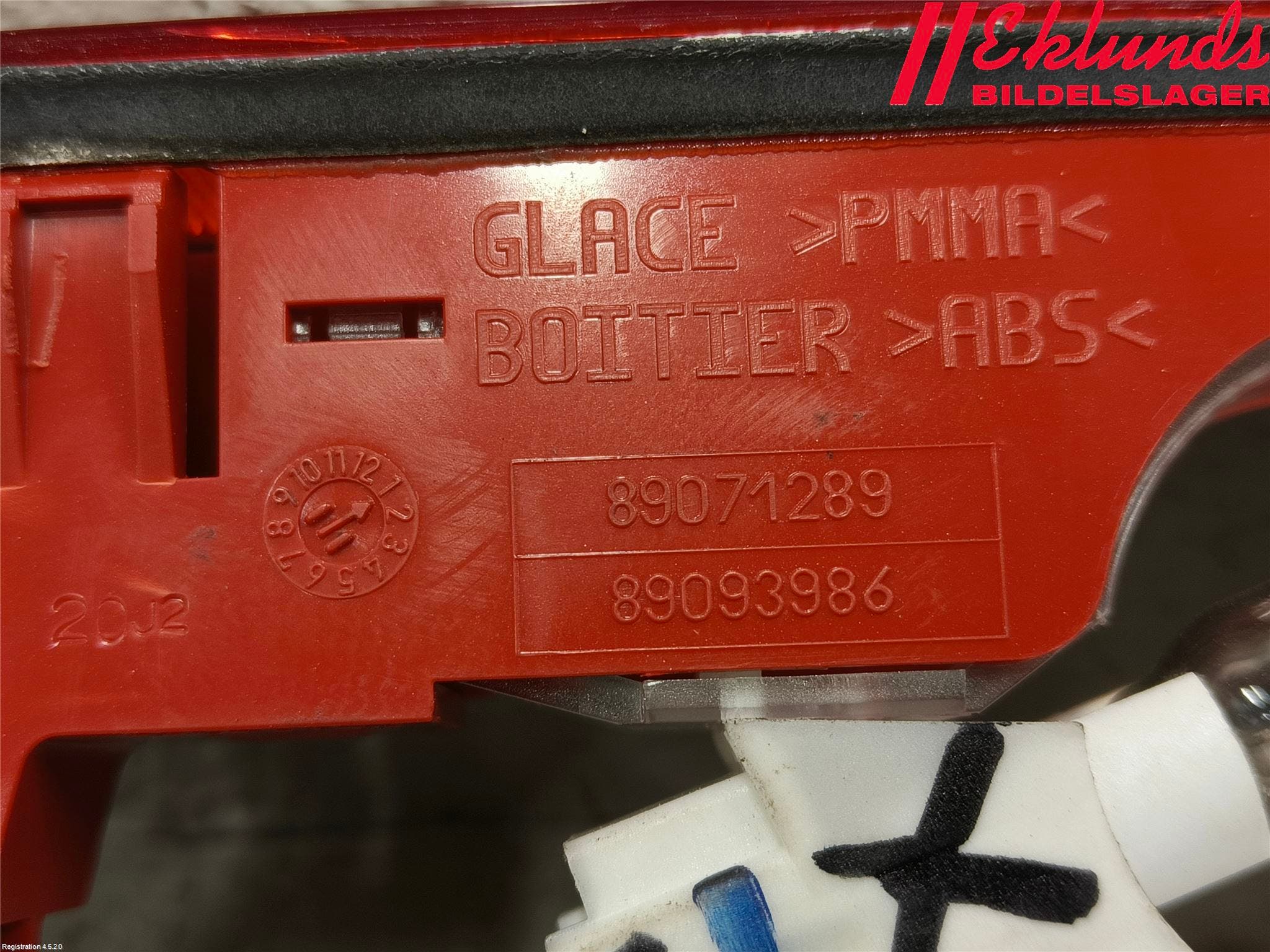 Citroen BERLINGO 08-18 Bromsljus Bakruta