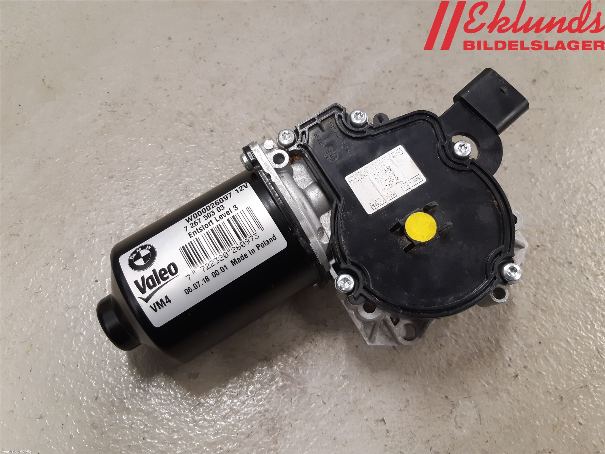BMW 3 F30/F31/F80 12-19 Torkarmotor Vindruta