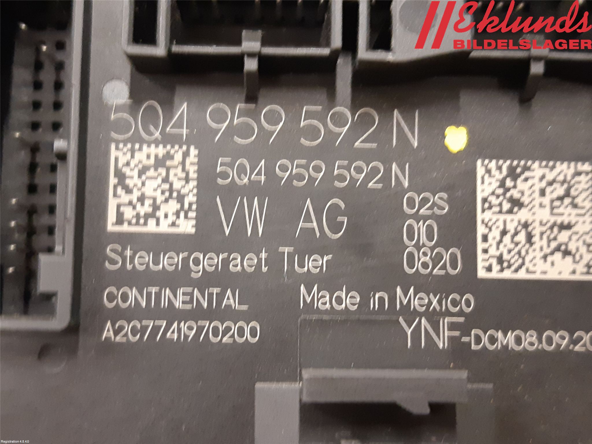 Volkswagen VW TIGUAN 16-24 Styrenhet Dörr