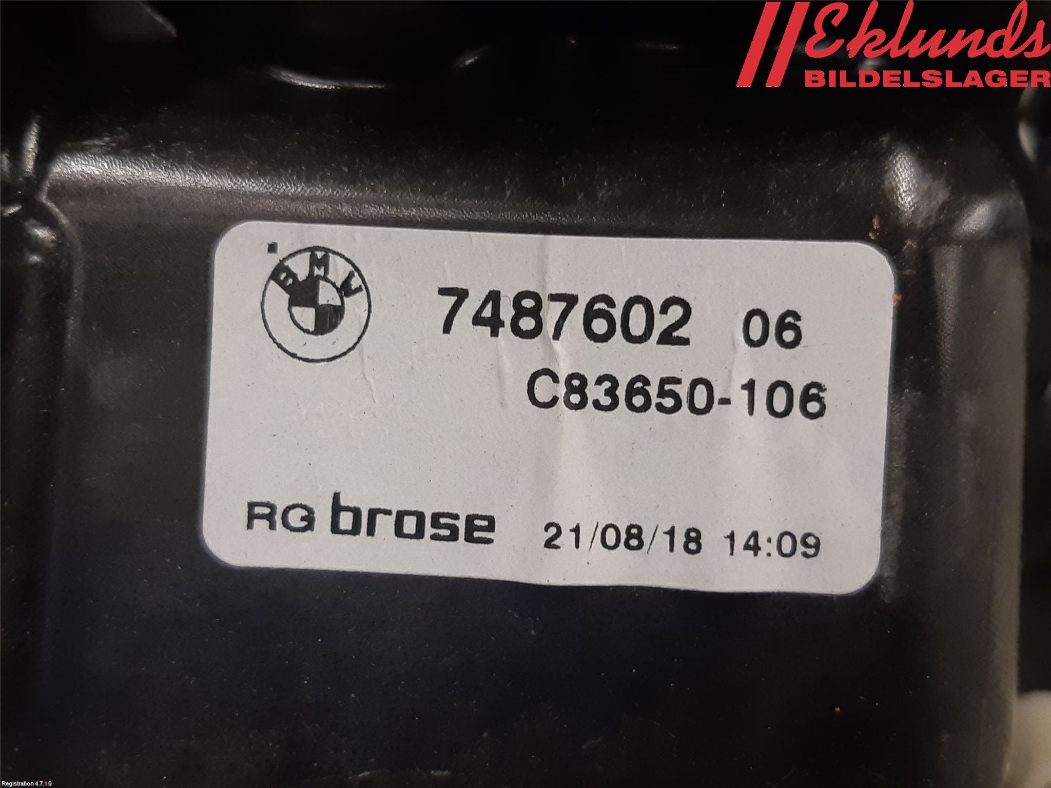 BMW X3 G01 18- Fönsterhiss El Kompl