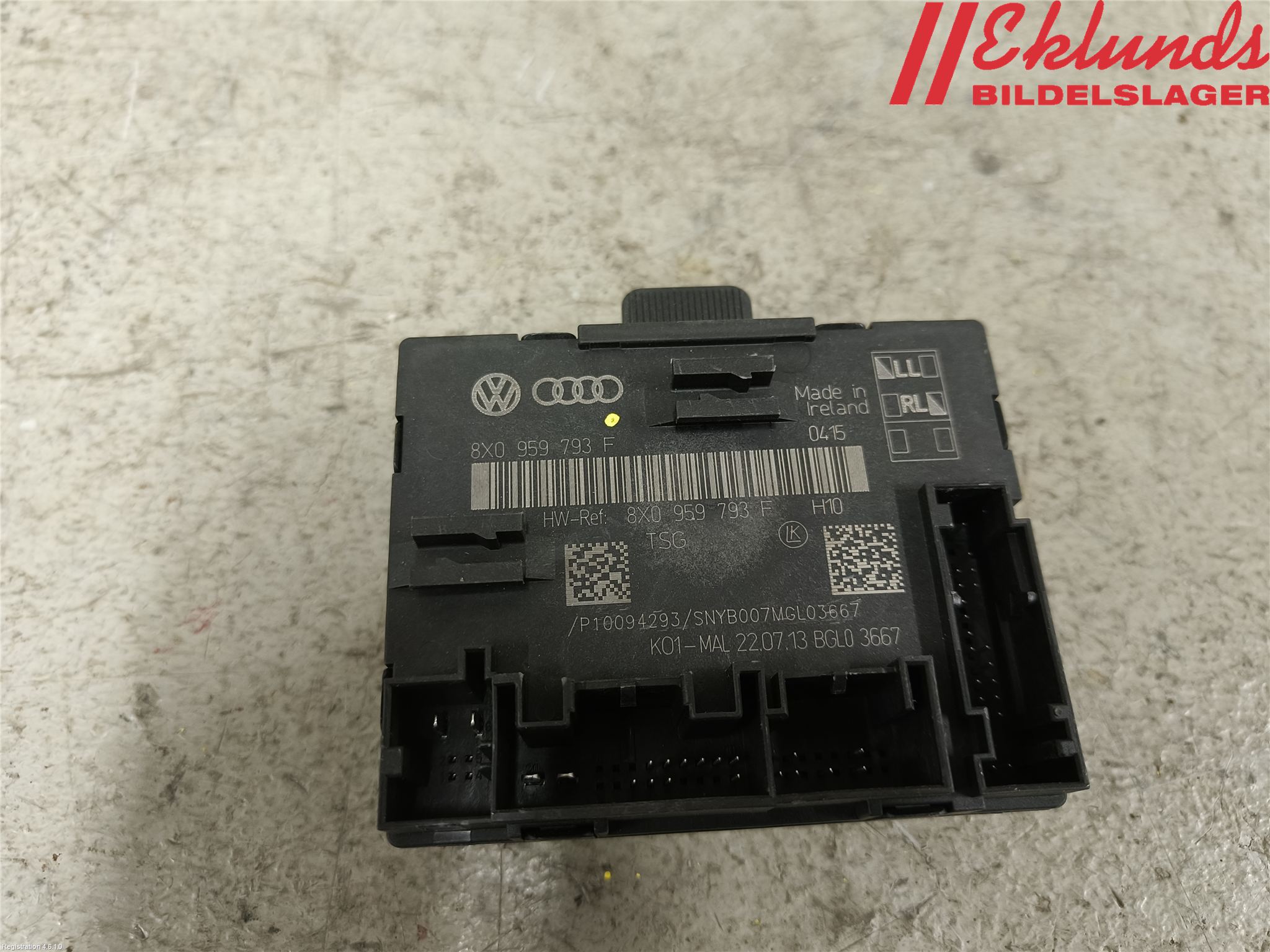 Audi A1/S1 11-18 Styrenhet Dörr