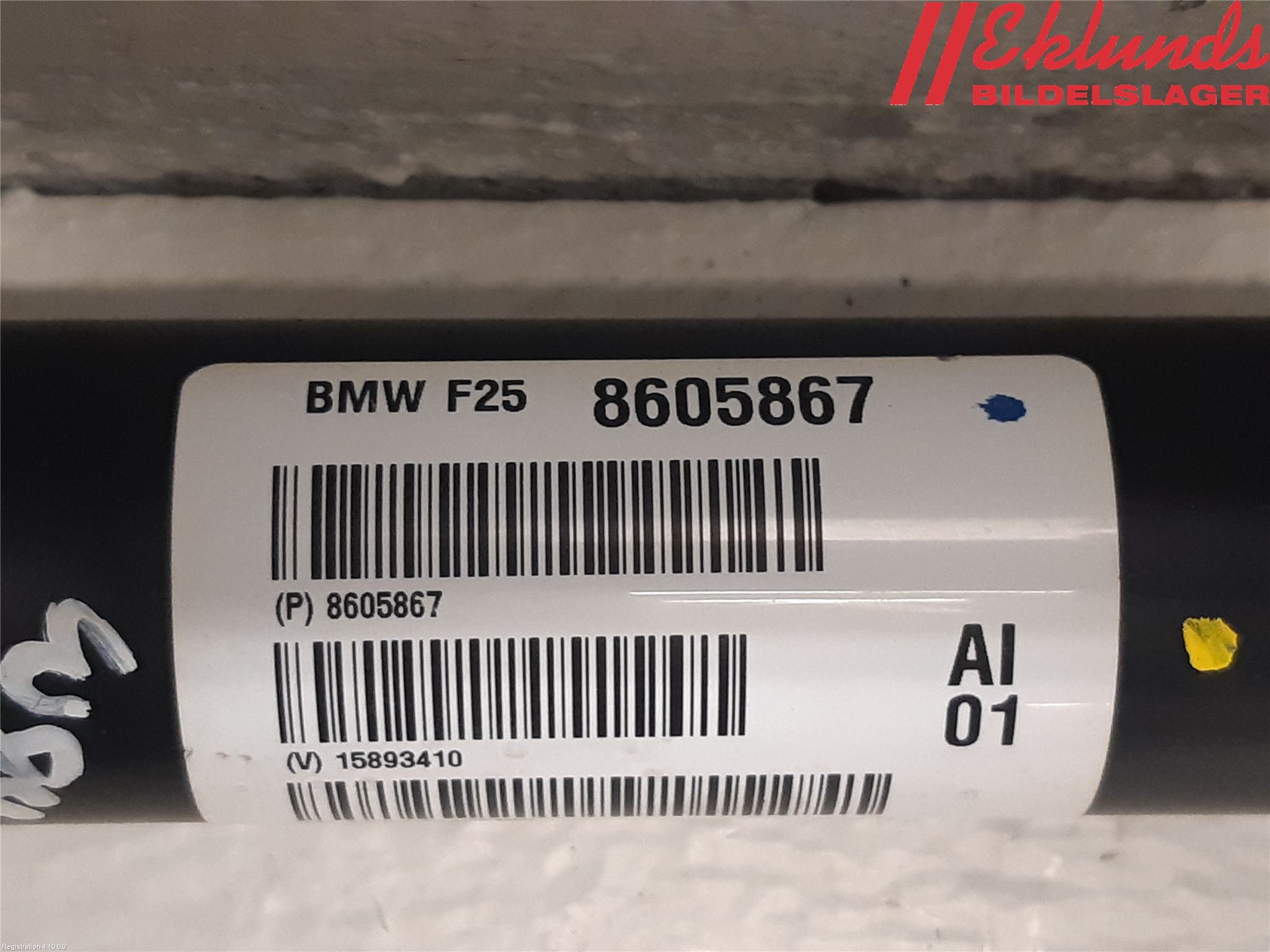 BMW X4 F26 14-18 Mellanaxel Främre 4Wd