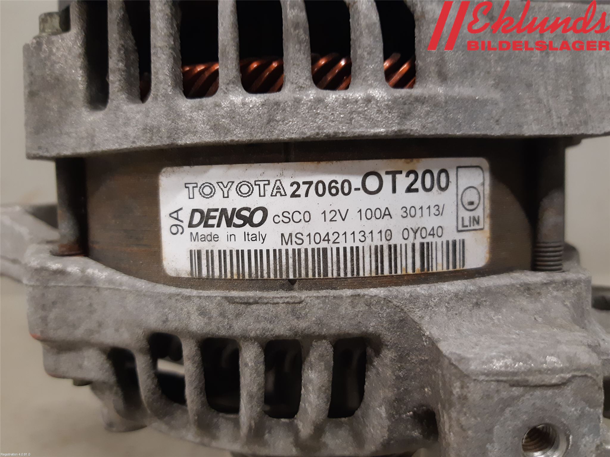 Toyota AURIS 13-19 Generator